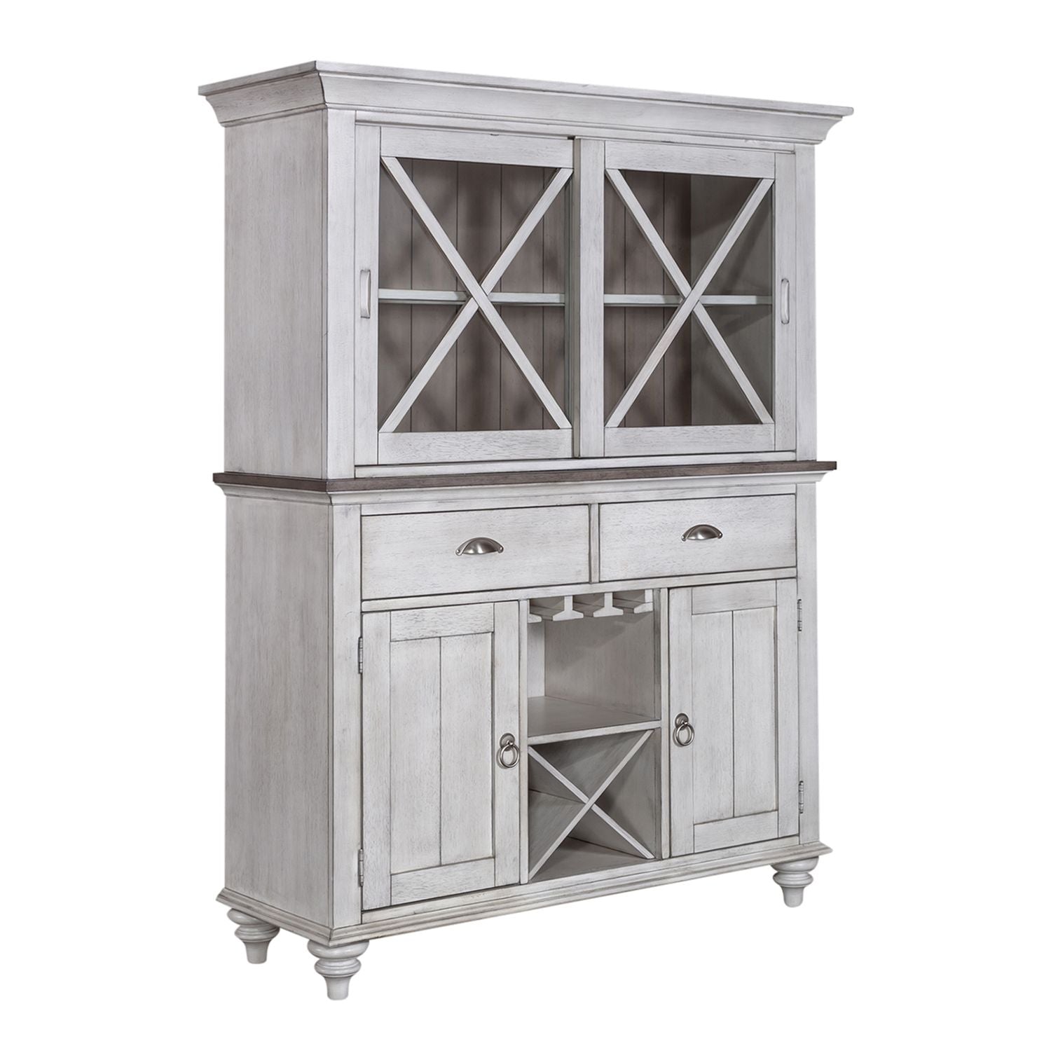 Ocean Isle Hutch & Buffet - Luxury Home Furniture (MI)