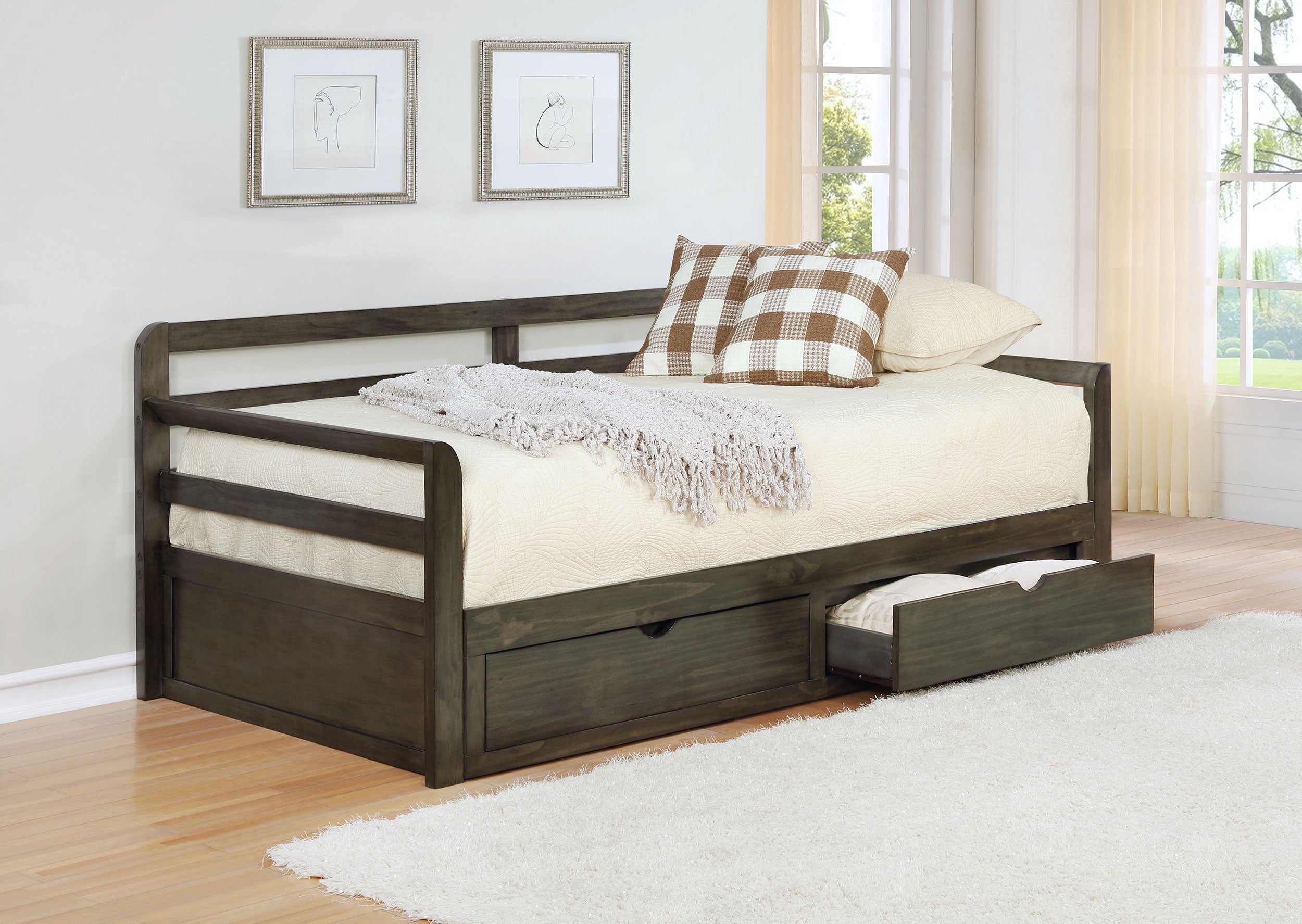 Sorrento Extension Daybed with Drawers - Luxury Home Furniture (MI)