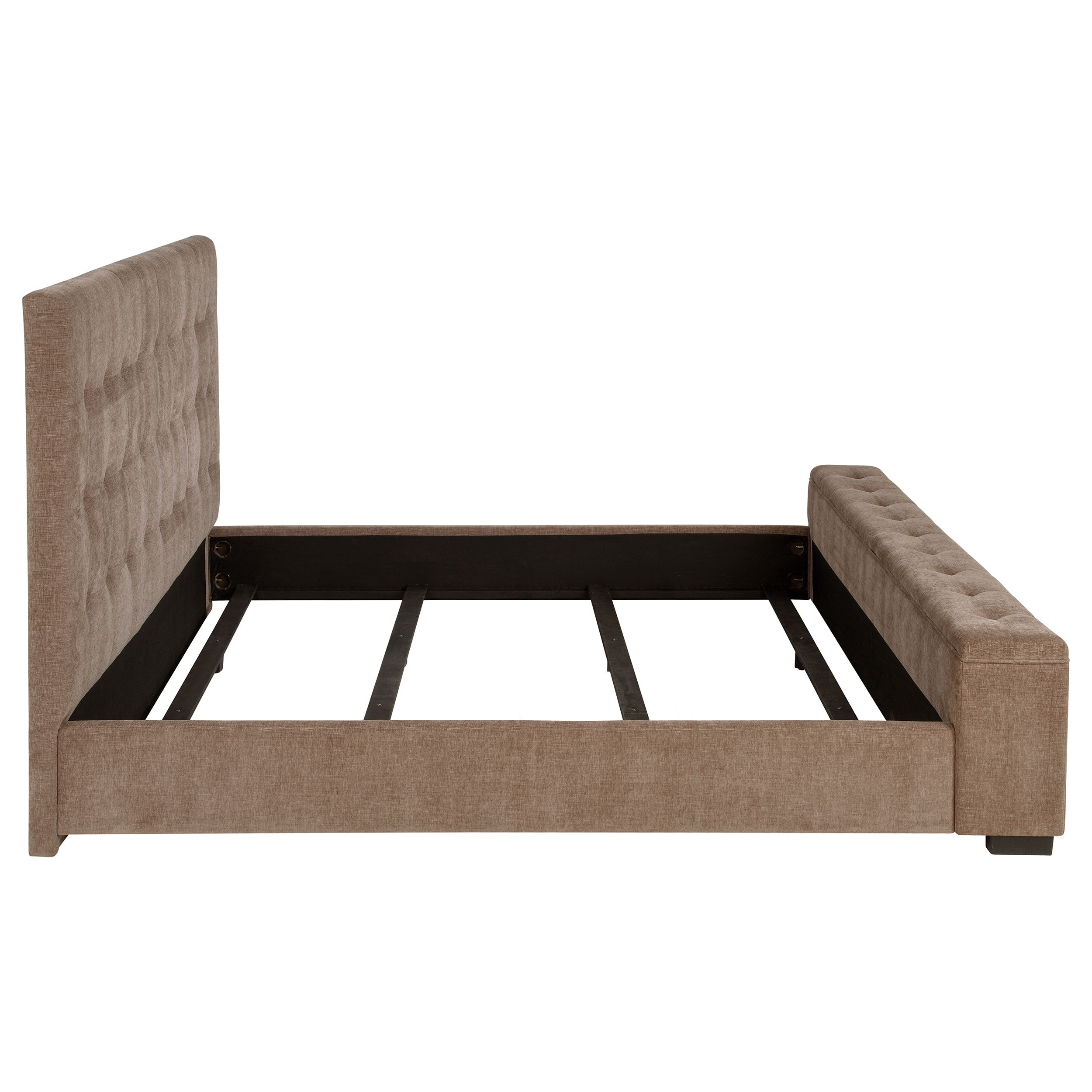 Senna Panel Bed with Bluetooth Speaker and Flame Visualizer - Luxury Home Furniture (MI)