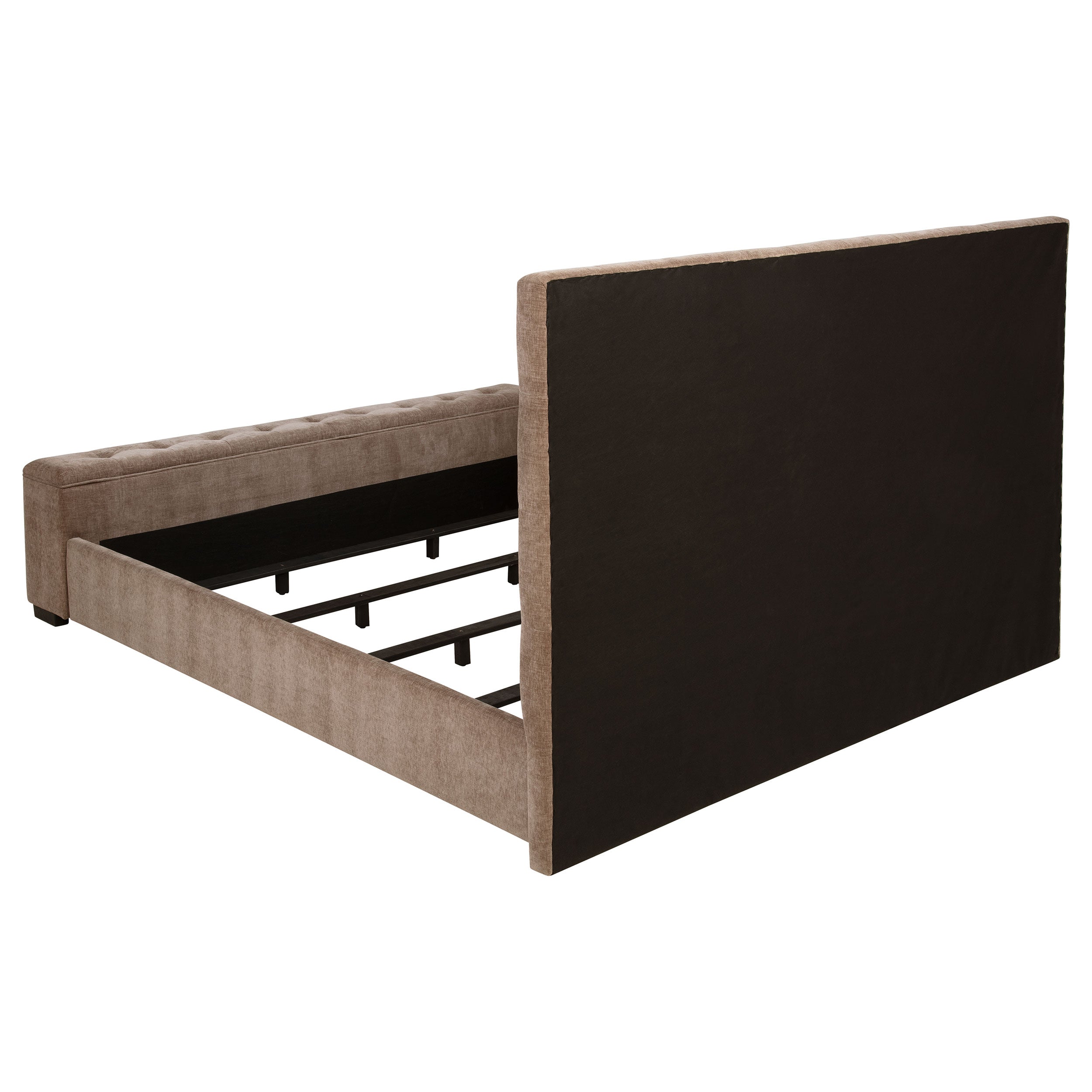 Senna Panel Bed with Bluetooth Speaker and Flame Visualizer - Luxury Home Furniture (MI)