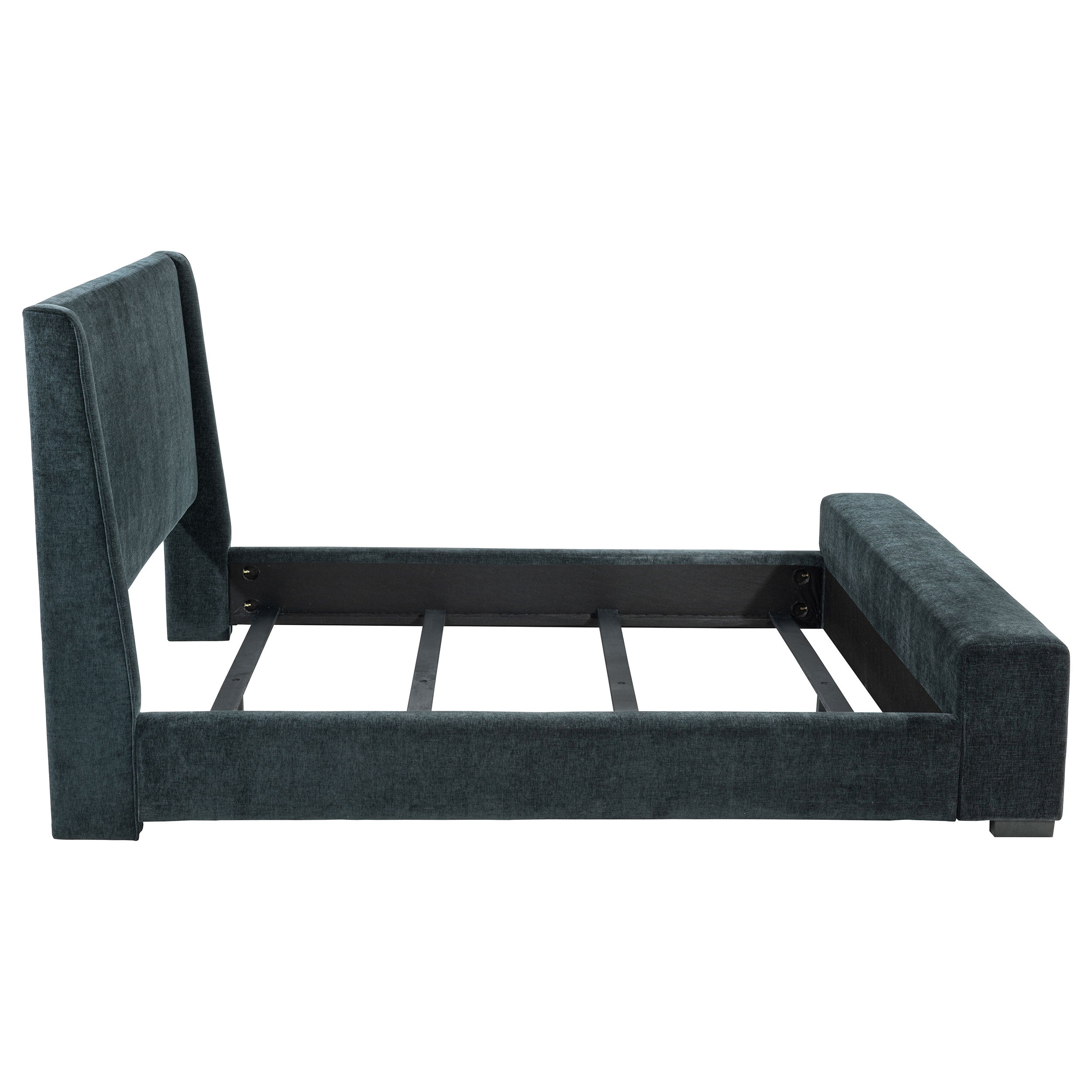 Preston Wingback Bed with Flame Visualizer and Bluetooth Speaker - Luxury Home Furniture (MI)