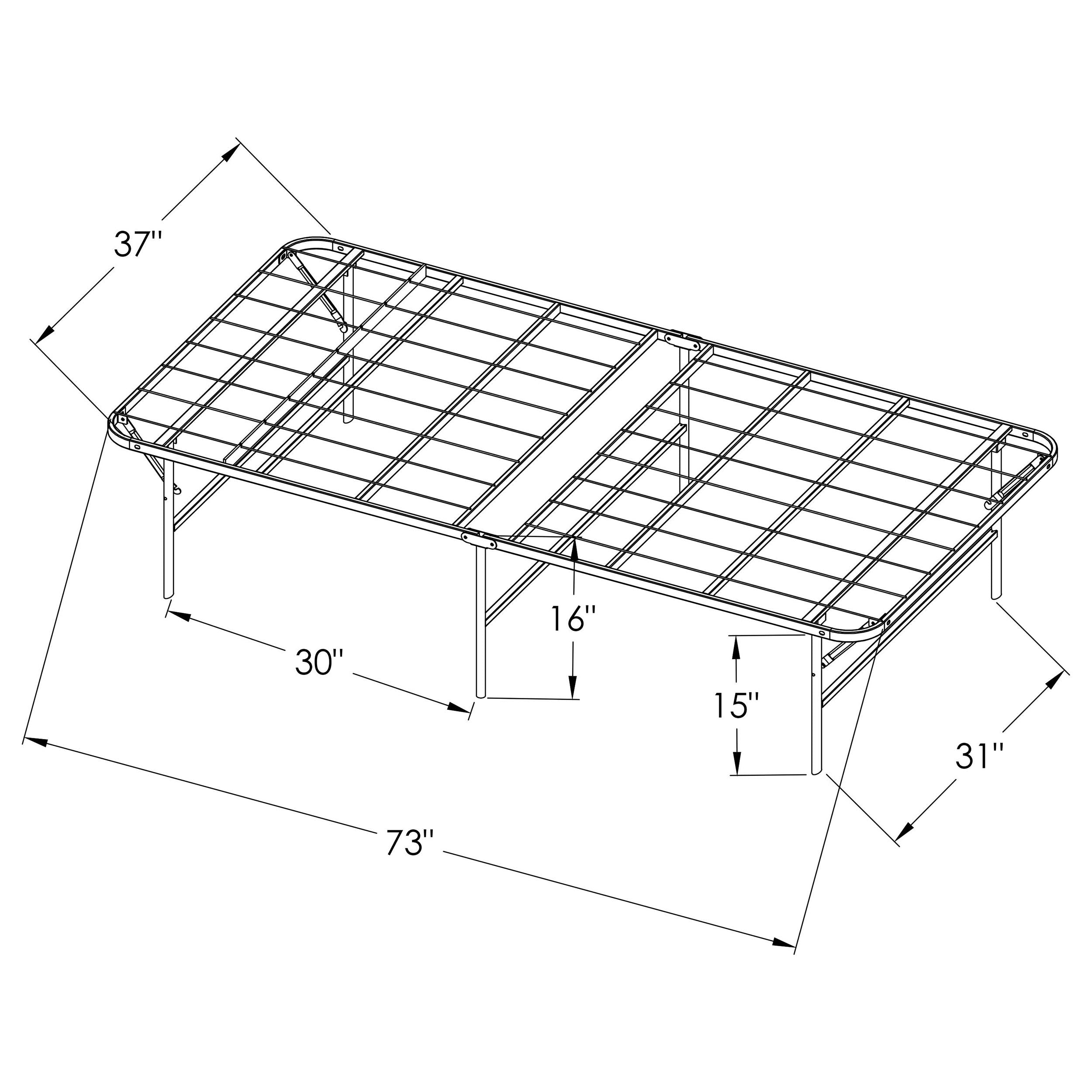 Mabel Foldable Platform Bed Frame - Luxury Home Furniture (MI)