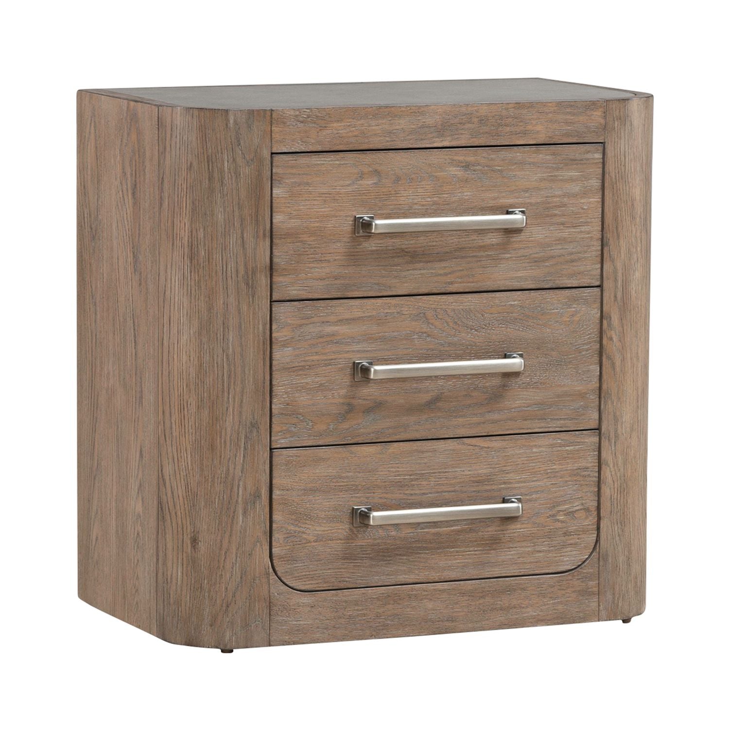 South Bend Nightstand w/ Charging Station in Burnished Clay - Luxury Home Furniture (MI)