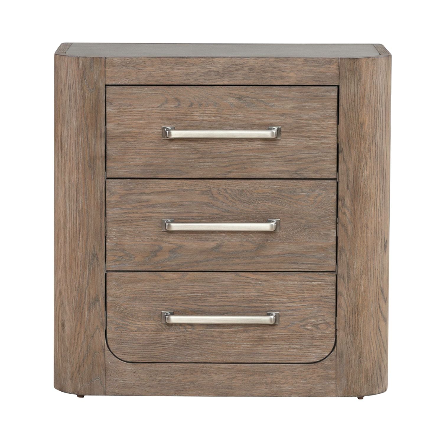 South Bend Nightstand w/ Charging Station in Burnished Clay - Luxury Home Furniture (MI)