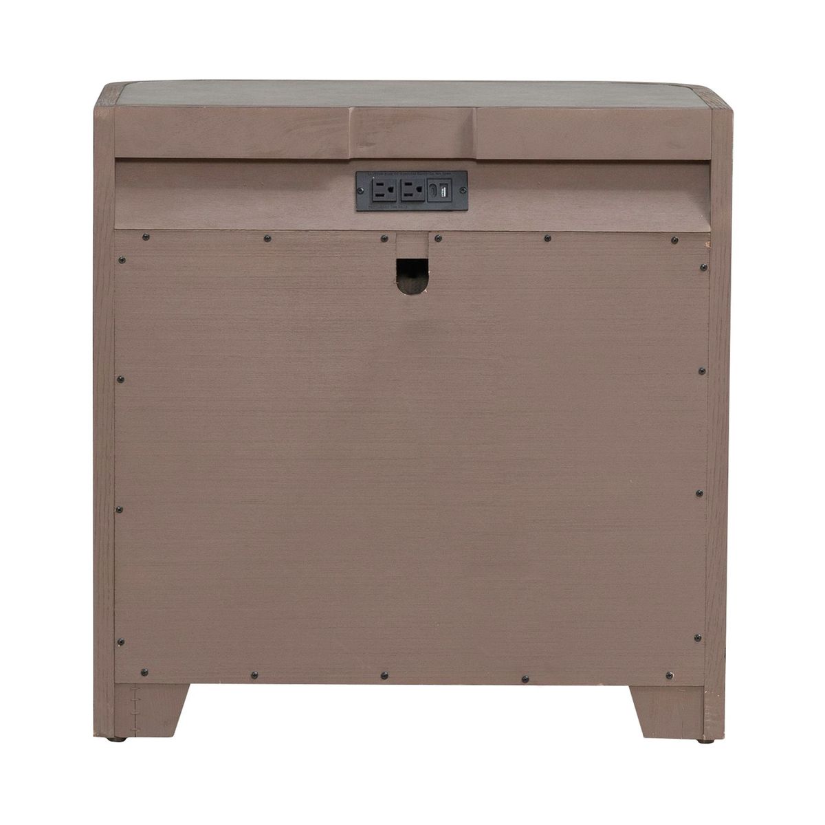 Liberty Furniture South Bend Nightstand w/ Charging Station in Burnished Clay - Luxury Home Furniture (MI)