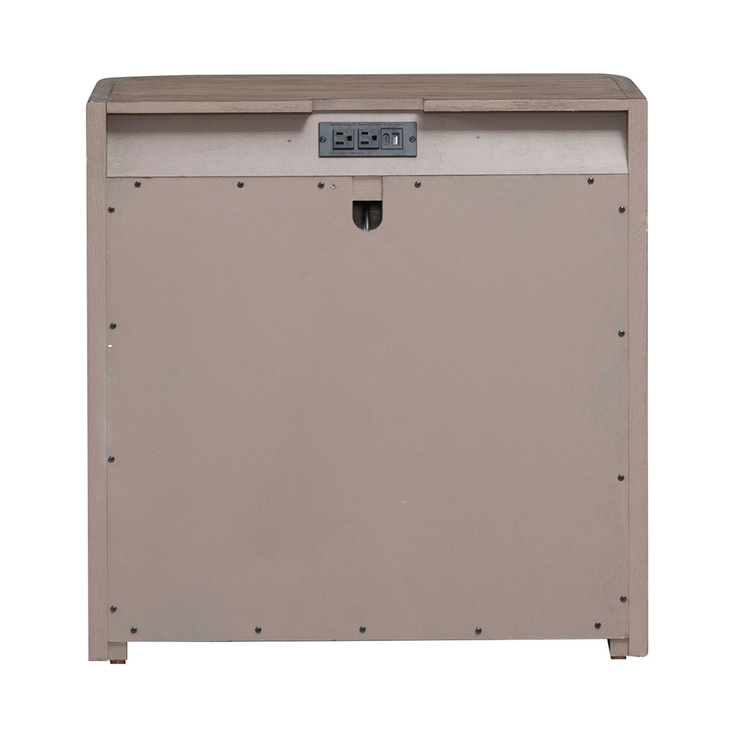 South Bend Open Nightstand w/ Charging Station in Burnished Clay - Luxury Home Furniture (MI)