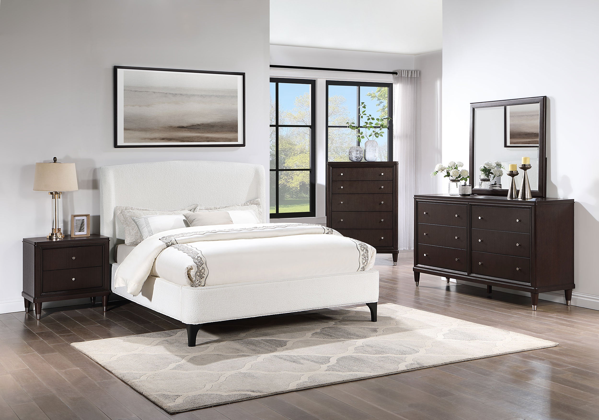 Mosby Wingback Platform Bed - Luxury Home Furniture (MI)