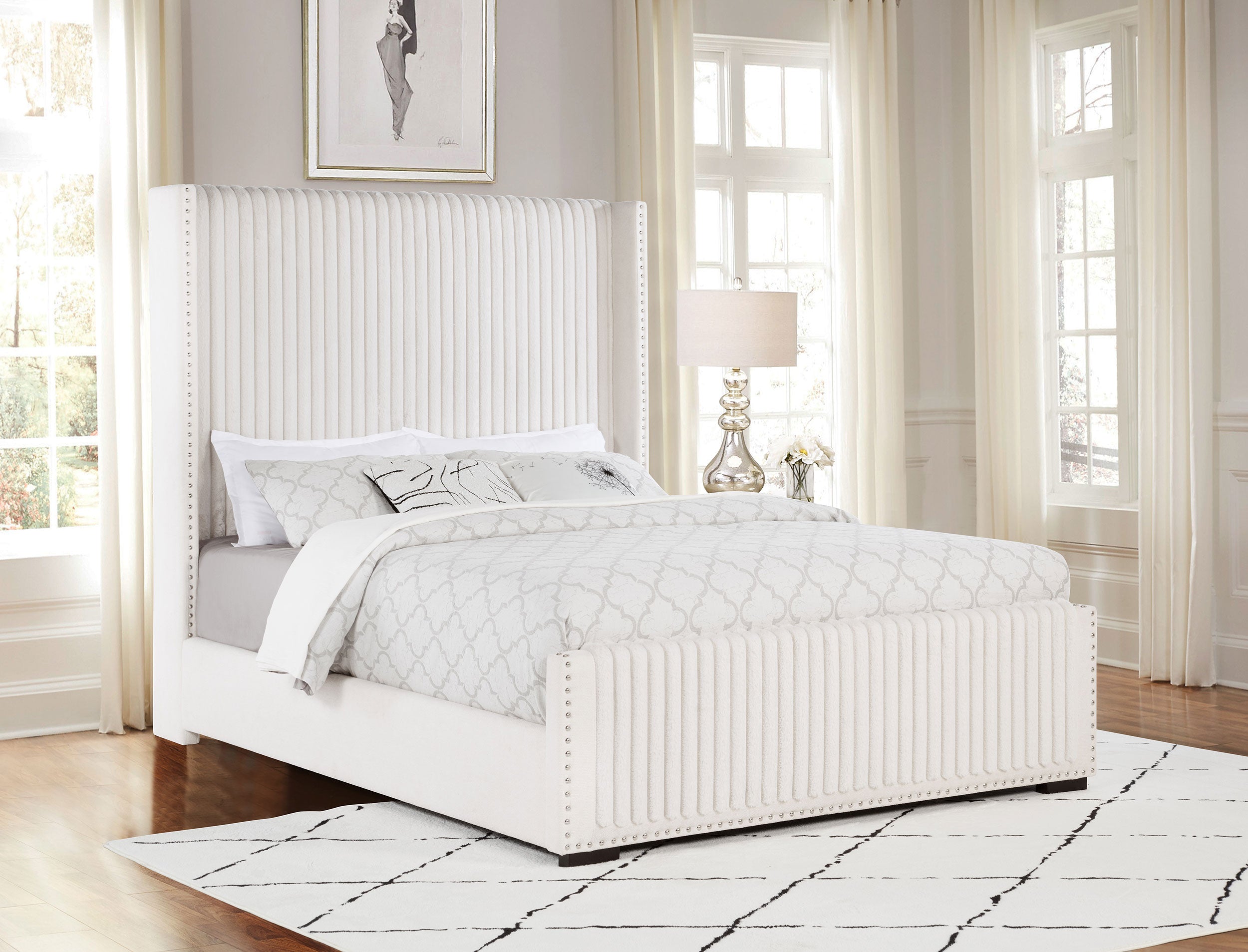 Natasha California King, E.King & Queen Bed - Luxury Home Furniture (MI)