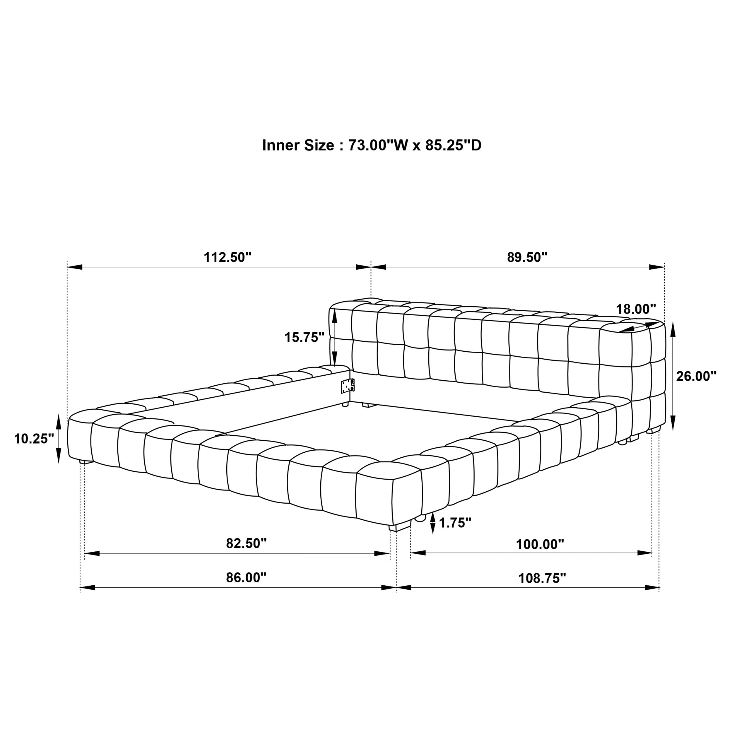Trinity California King Bed - Luxury Home Furniture (MI)