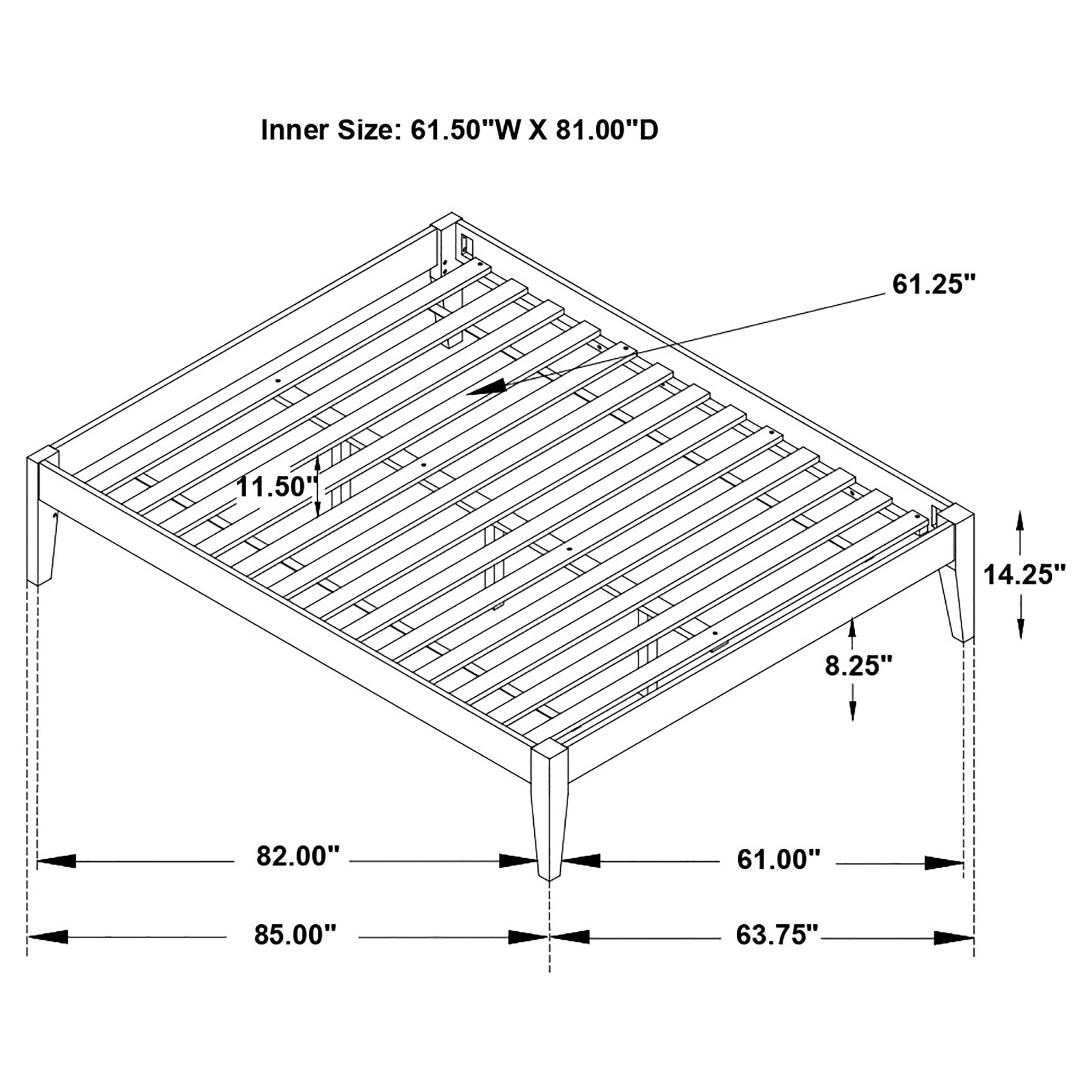 Hounslow Platform Bed Base - Luxury Home Furniture (MI)