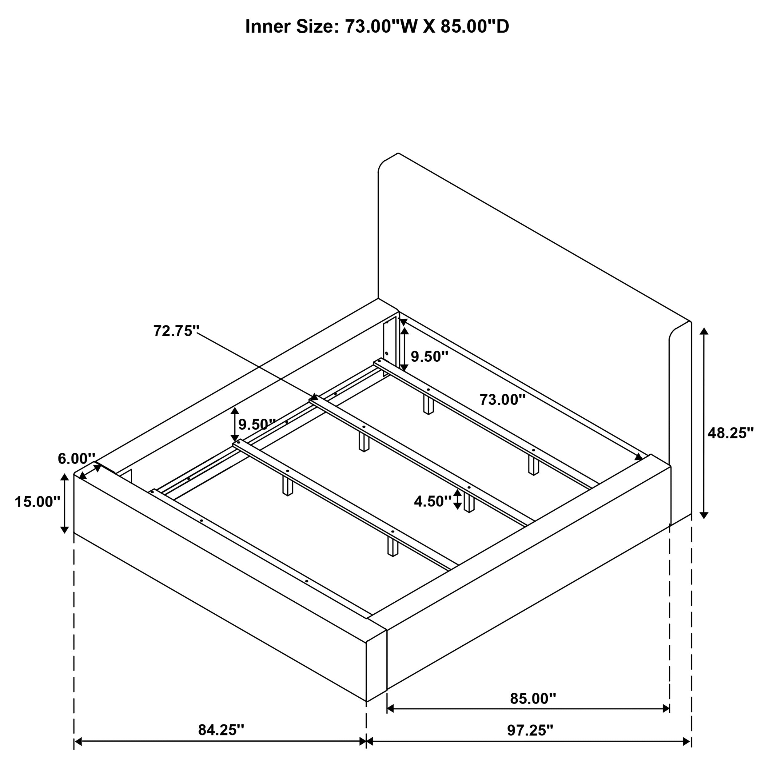 Rebecca Panel Bed - Luxury Home Furniture (MI)