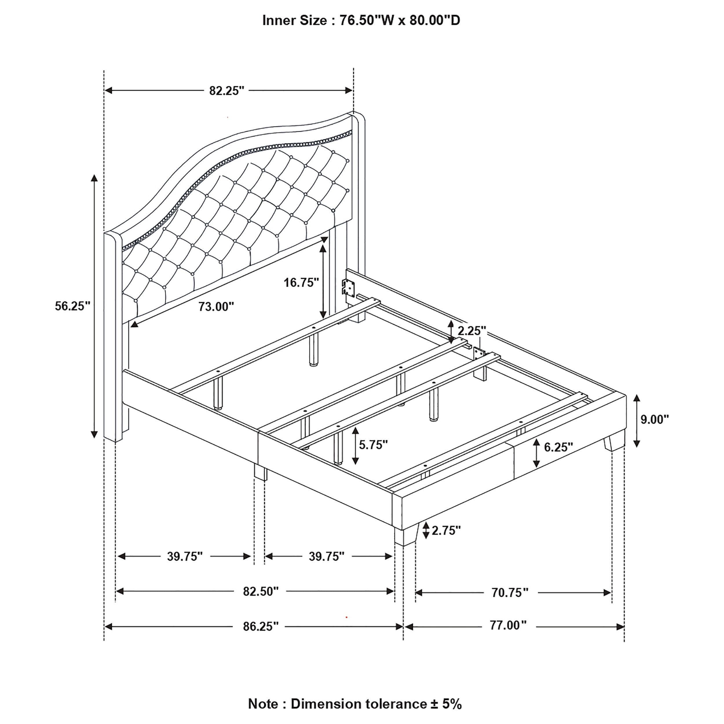 Sonoma Wingback Bed - Luxury Home Furniture (MI)