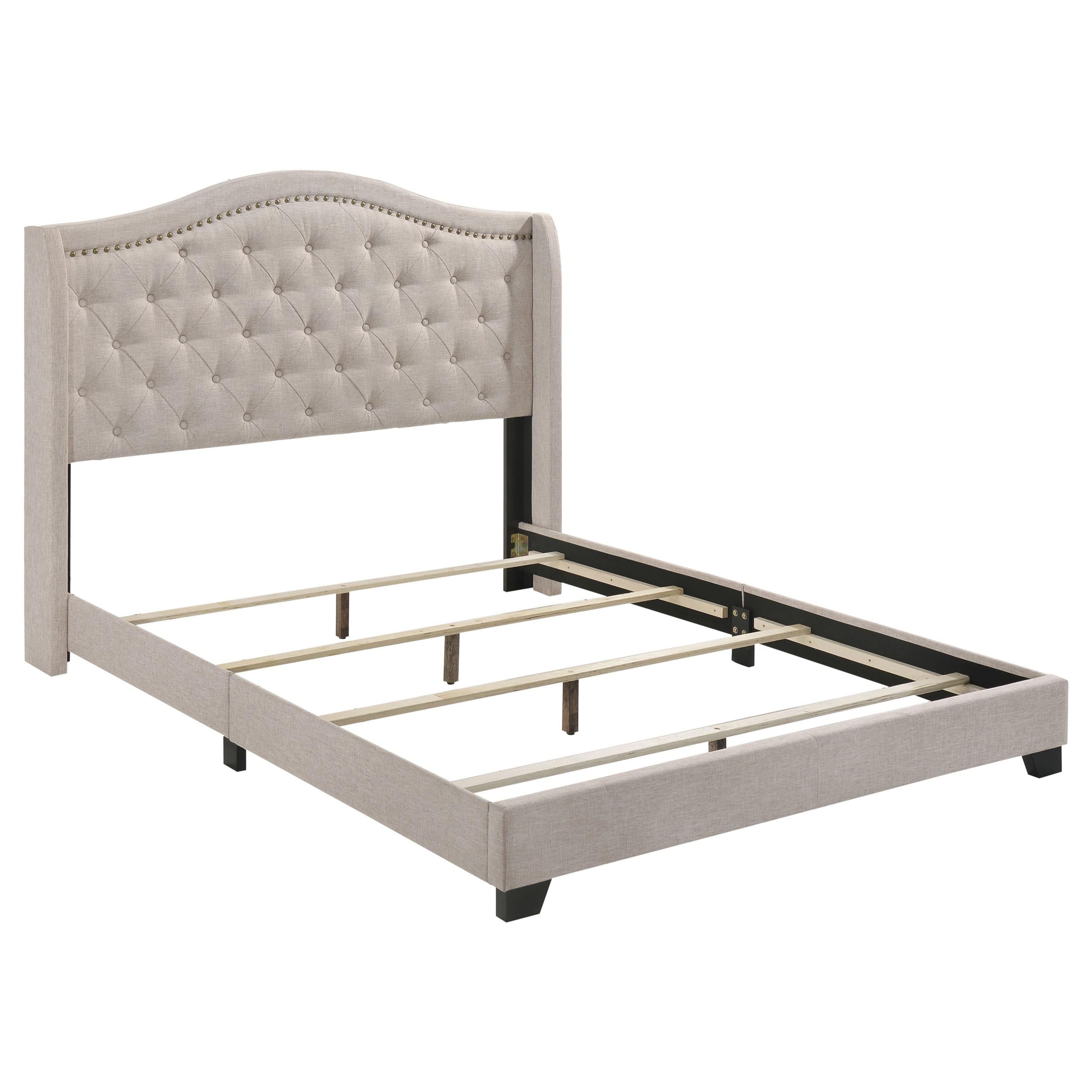 Sonoma Camel Back Eastern King Bed Beige - Luxury Home Furniture (MI)