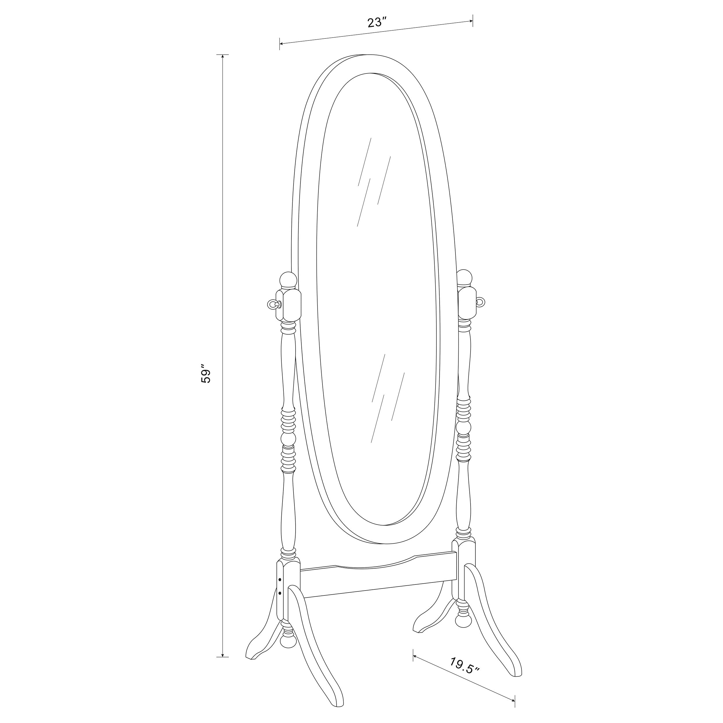 Foyet Cheval Mirror - Luxury Home Furniture (MI)