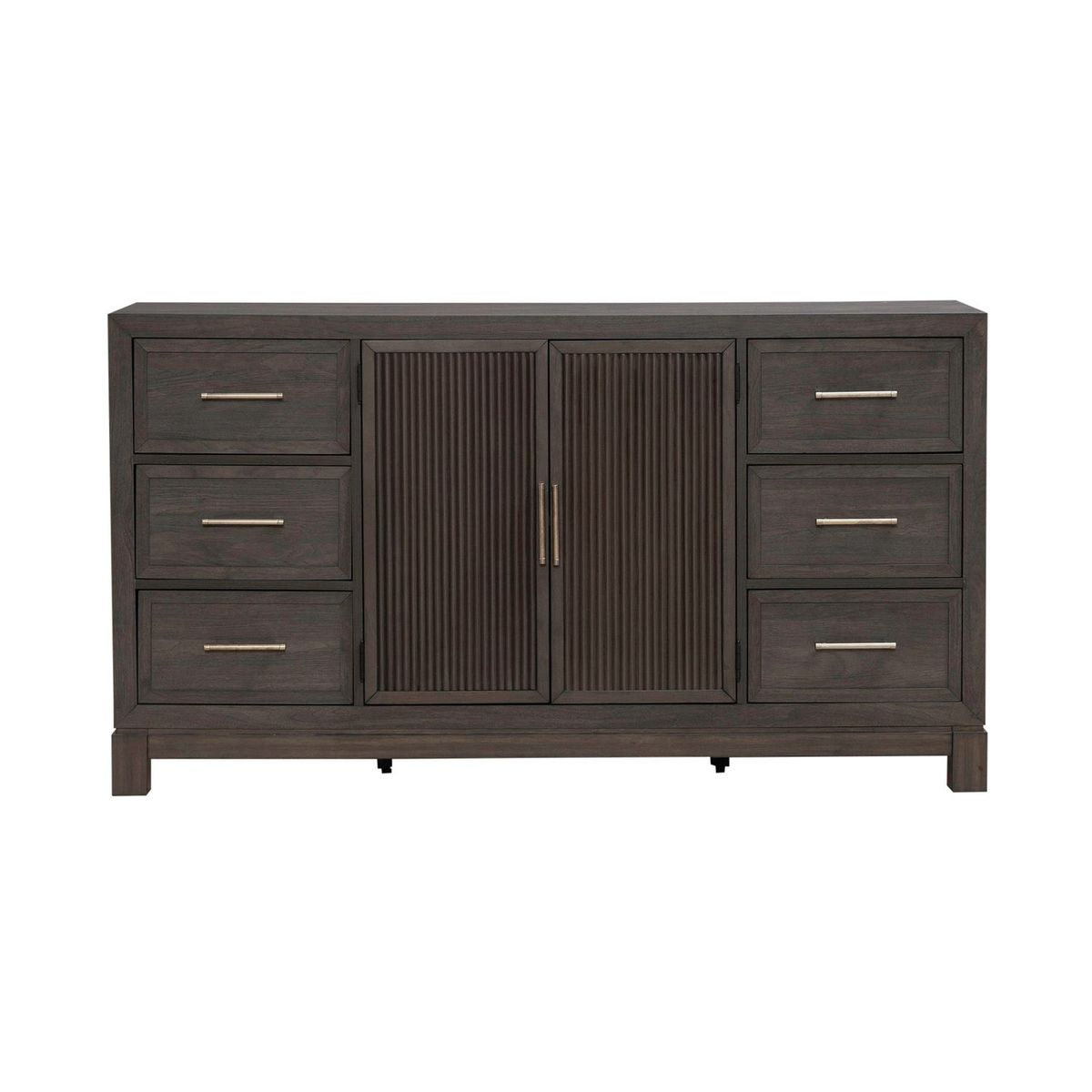 Liberty Furniture Modern Edge 2 Door 6 Drawer Dresser in Caffe image