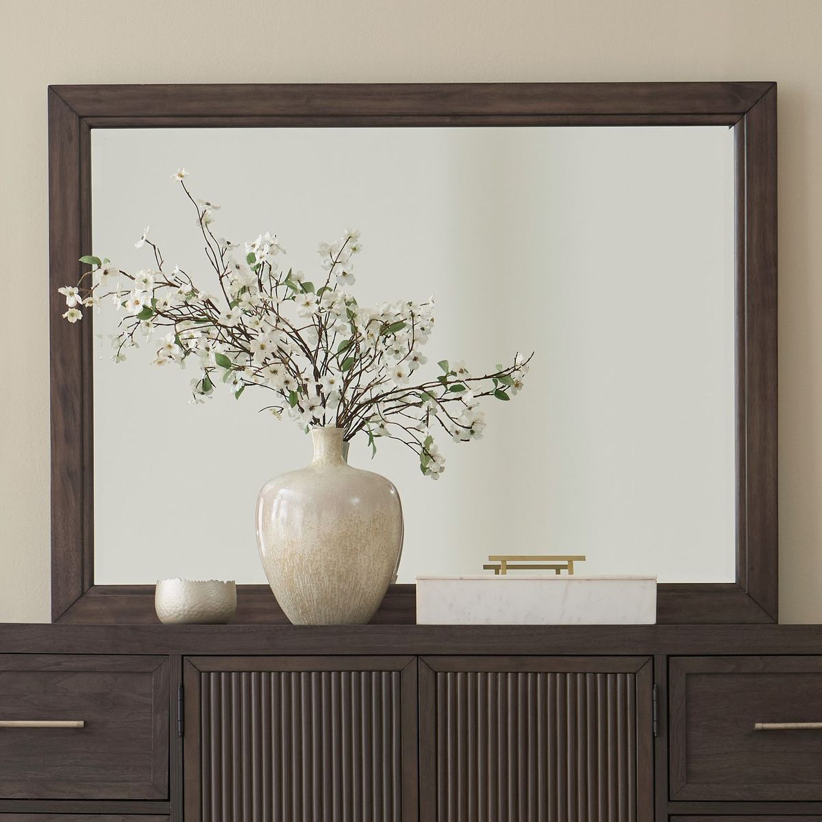 Liberty Furniture Modern Edge Landscape Mirror in Caffe - Luxury Home Furniture (MI)