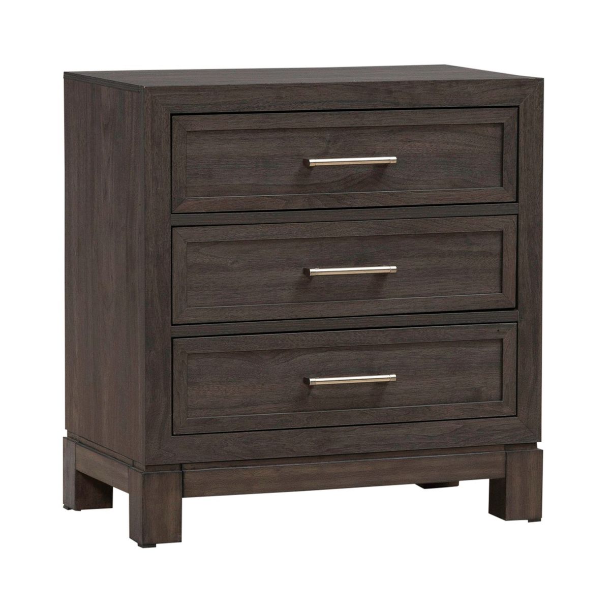 Liberty Furniture Modern Edge Nightstand w/ Charging Station in Caffe image