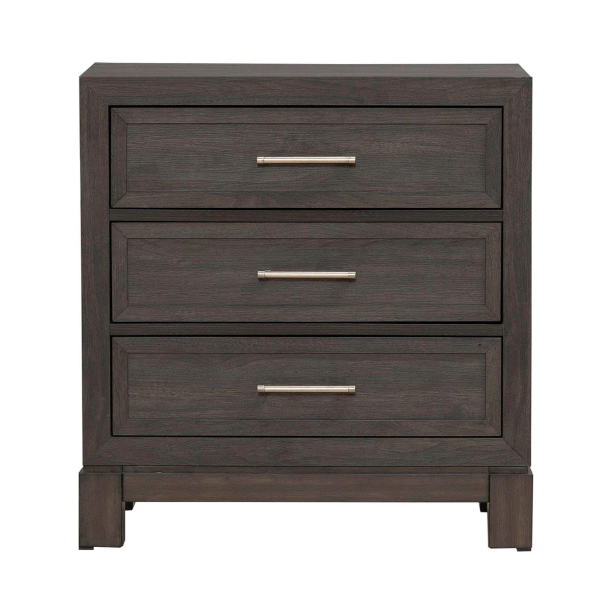 Liberty Furniture Modern Edge Nightstand w/ Charging Station in Caffe - Luxury Home Furniture (MI)