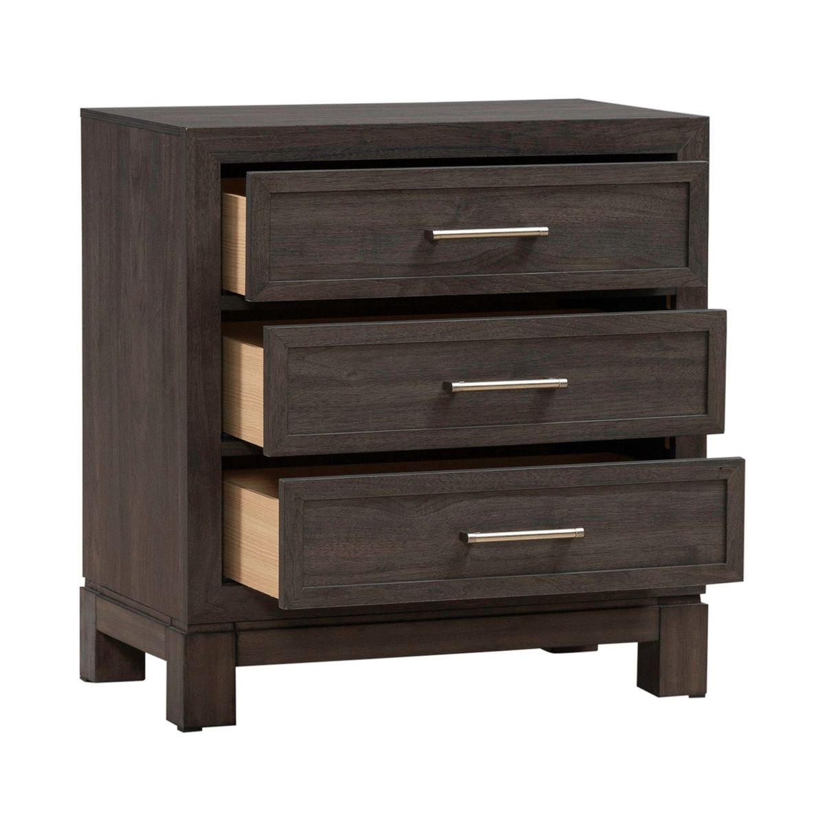 Liberty Furniture Modern Edge Nightstand w/ Charging Station in Caffe - Luxury Home Furniture (MI)