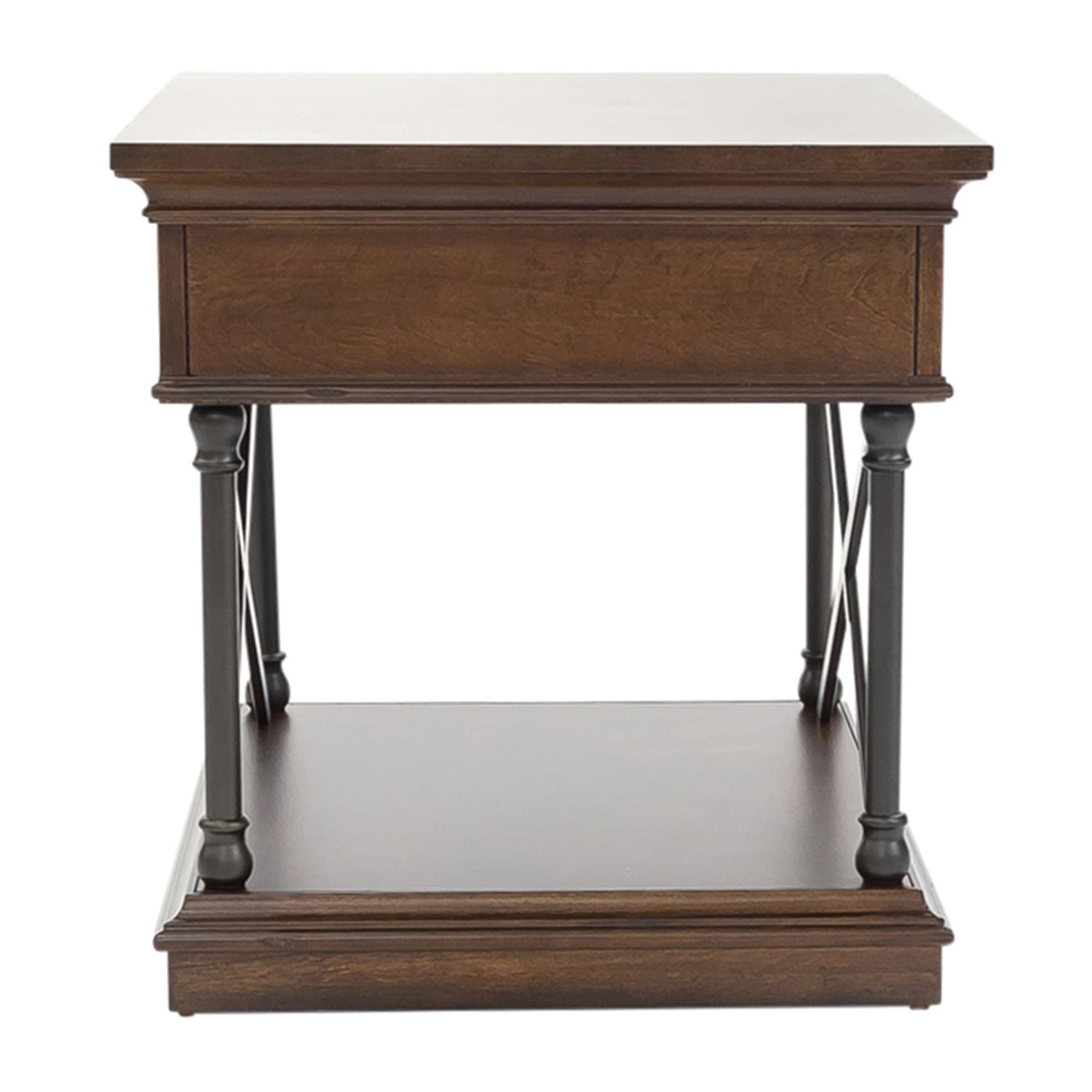 Tribeca End Table in Cordovian Brown