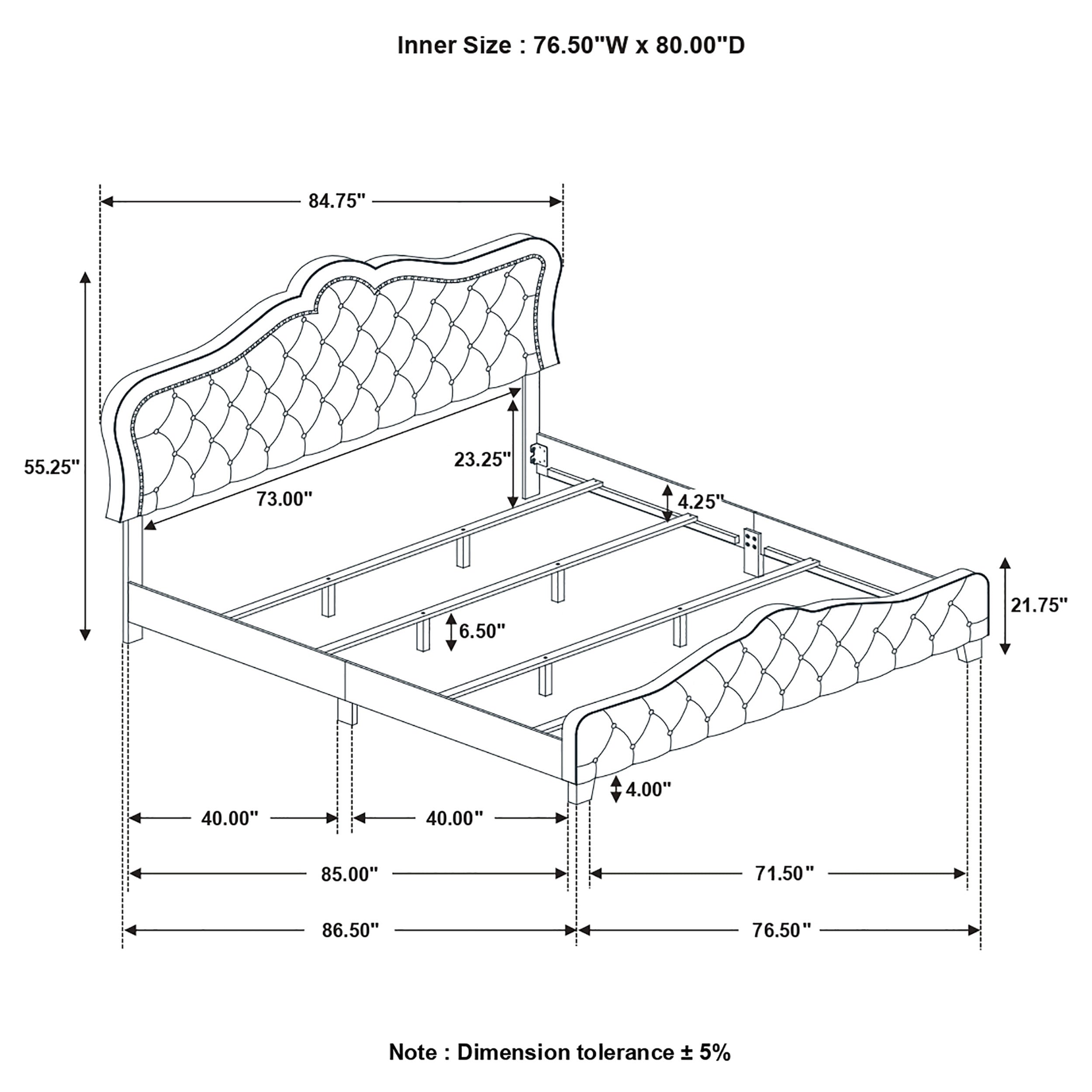 Bella Beds Cal.King & E.King, Queeen - Luxury Home Furniture (MI)