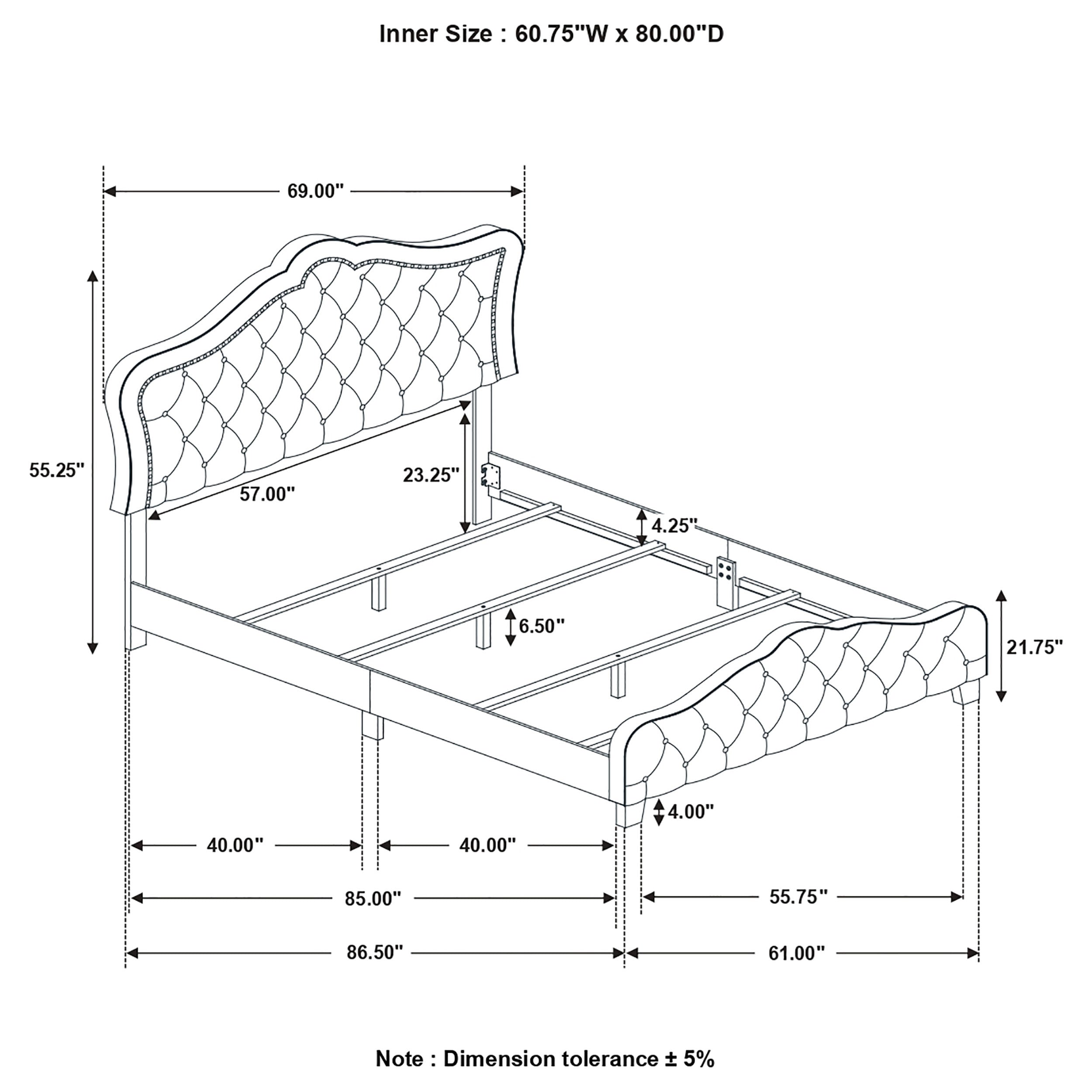 Bella Beds Cal.King & E.King, Queeen - Luxury Home Furniture (MI)