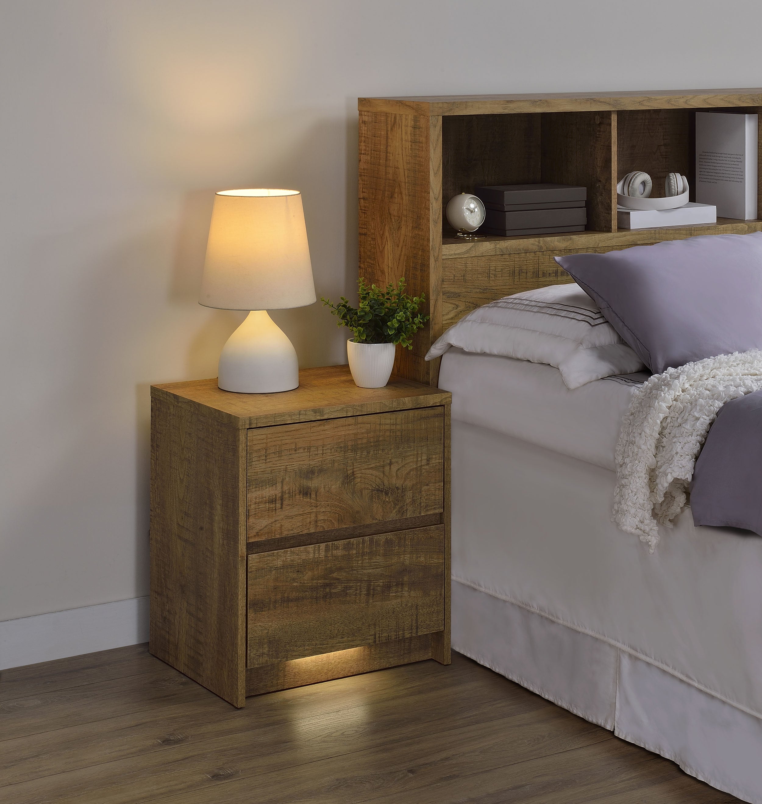 Westpark Nightstand with LED Lighting - Luxury Home Furniture (MI)
