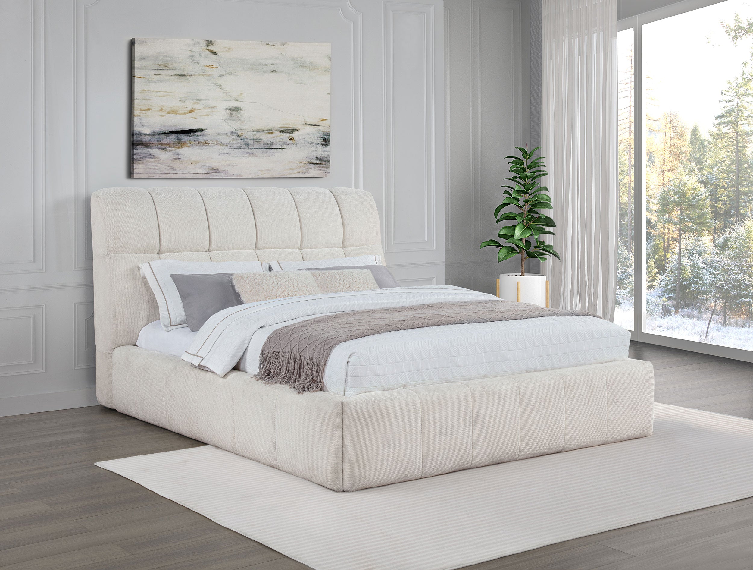 Nollet Panel Platform Bed - Luxury Home Furniture (MI)