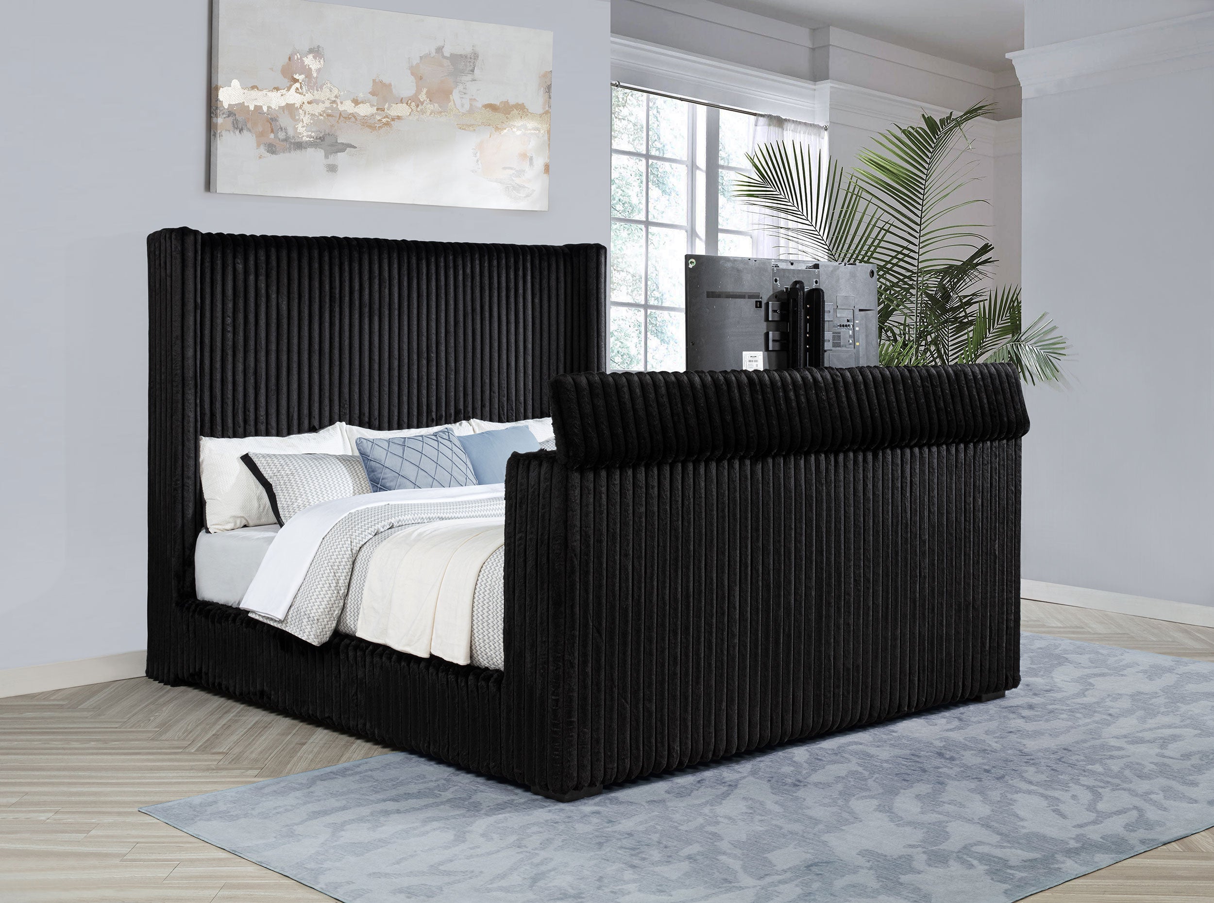 Centergrove Wingback TV Bed - Luxury Home Furniture (MI)