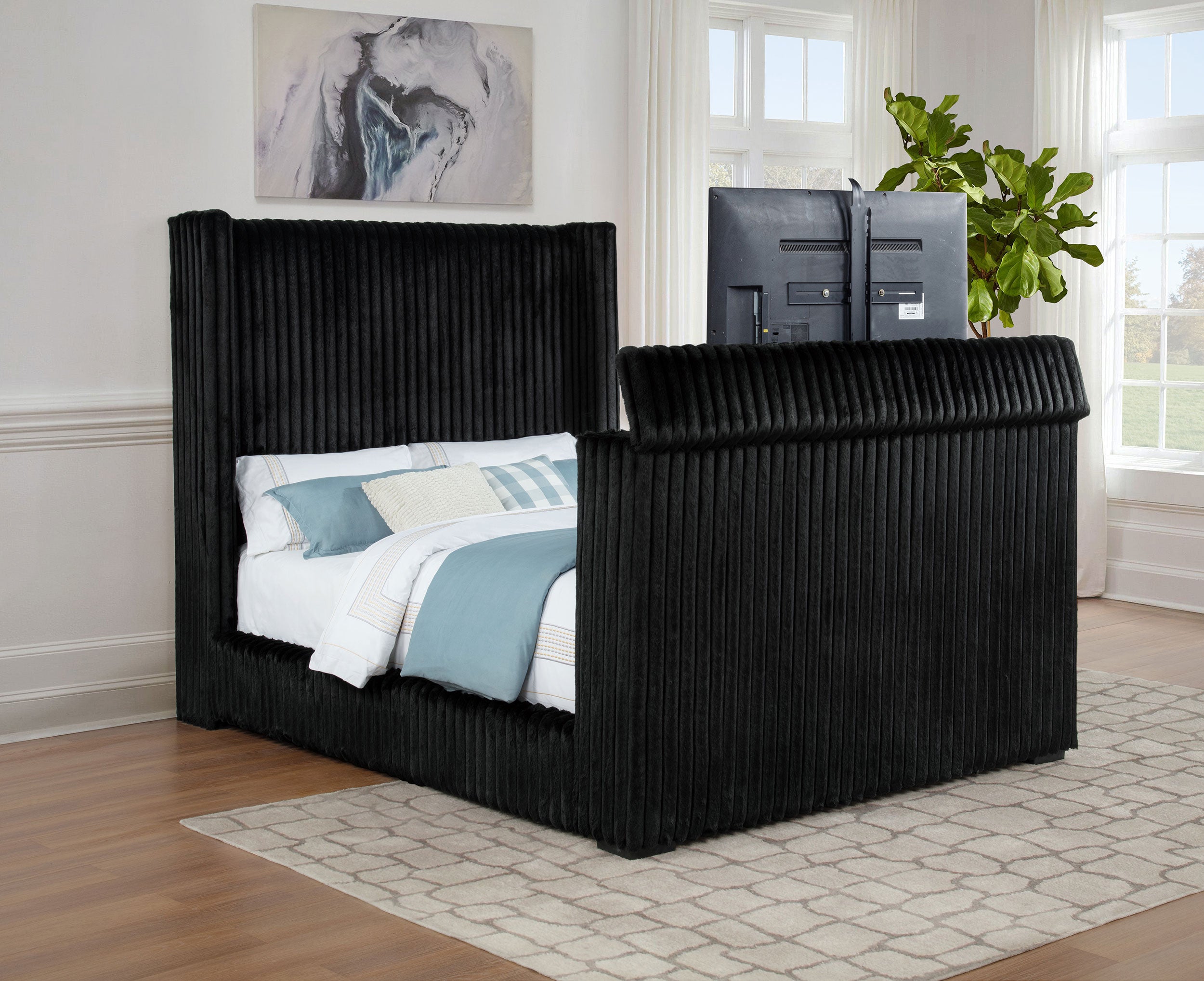 Centergrove Wingback TV Bed - Luxury Home Furniture (MI)