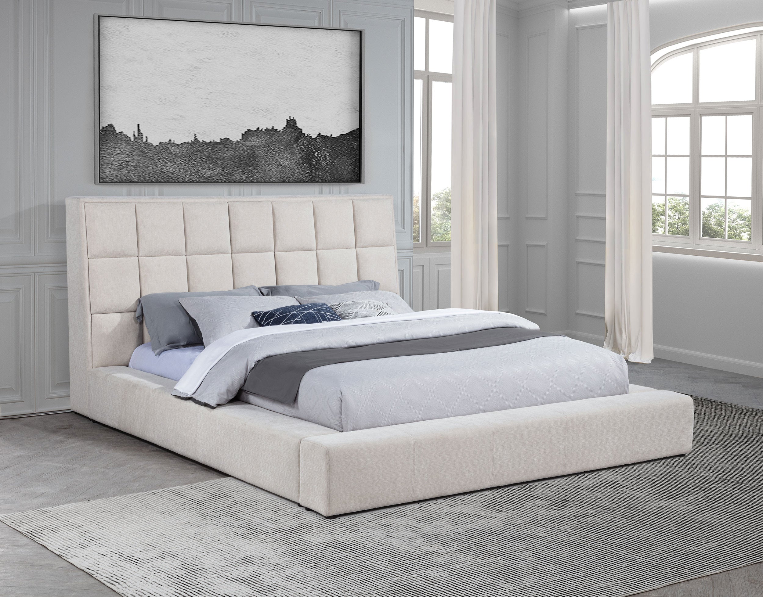 Dreux Panel Platform Bed - Luxury Home Furniture (MI)
