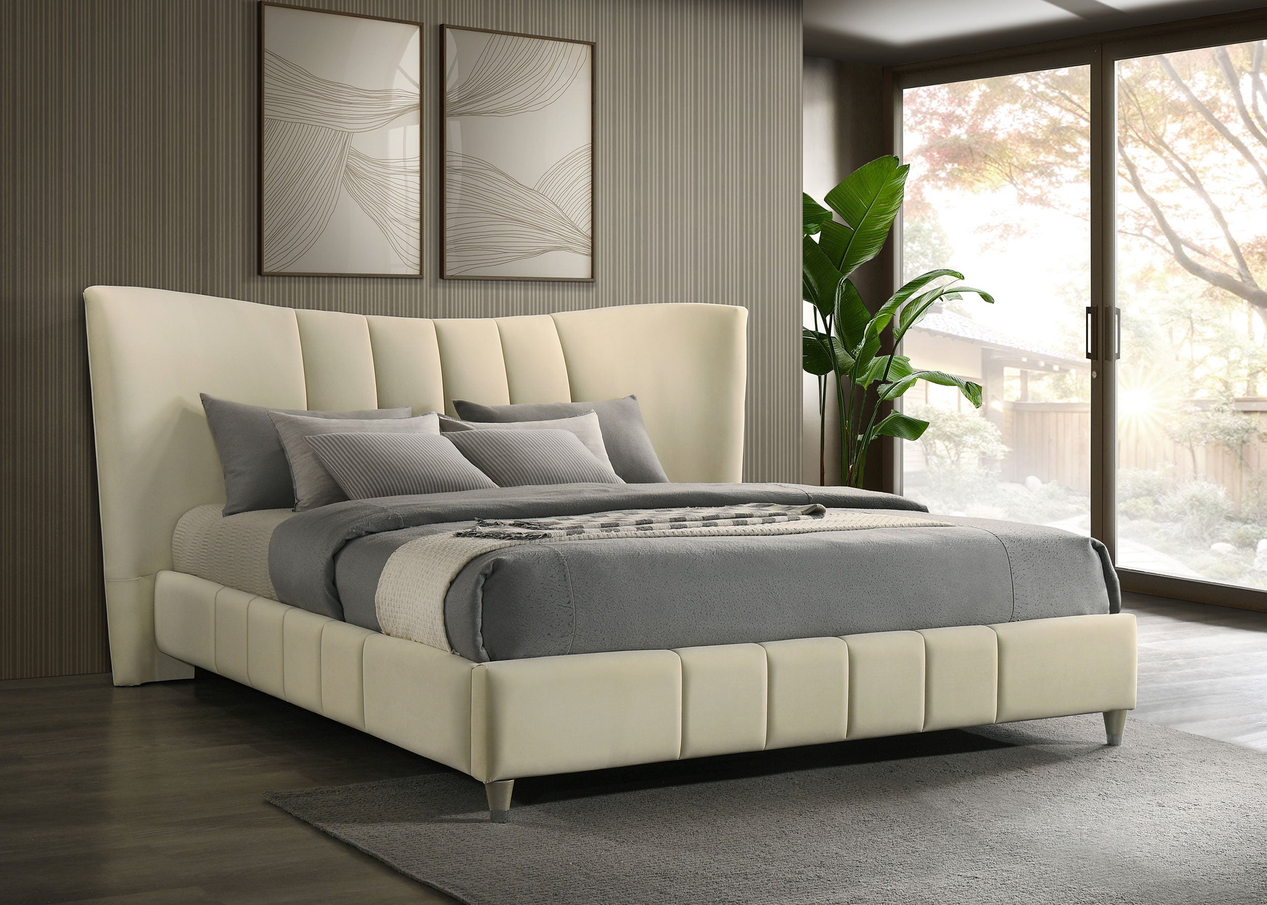 Evelyn Panel Platform Bed - Luxury Home Furniture (MI)
