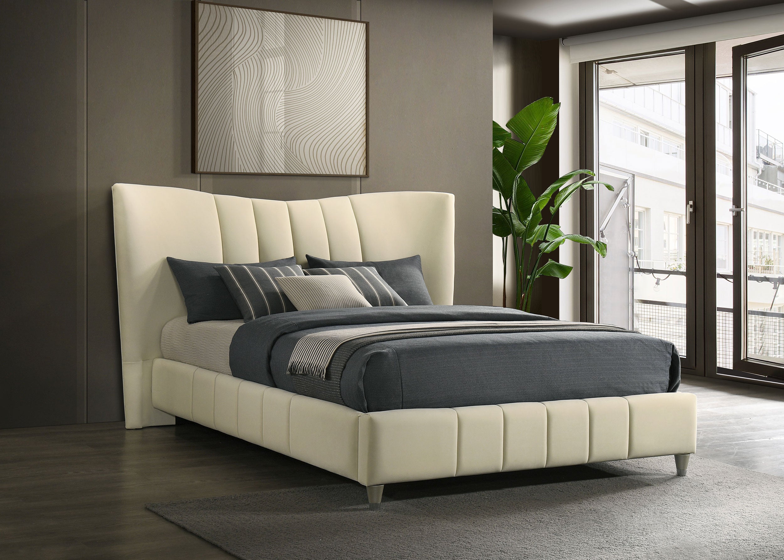 Evelyn Panel Platform Bed - Luxury Home Furniture (MI)