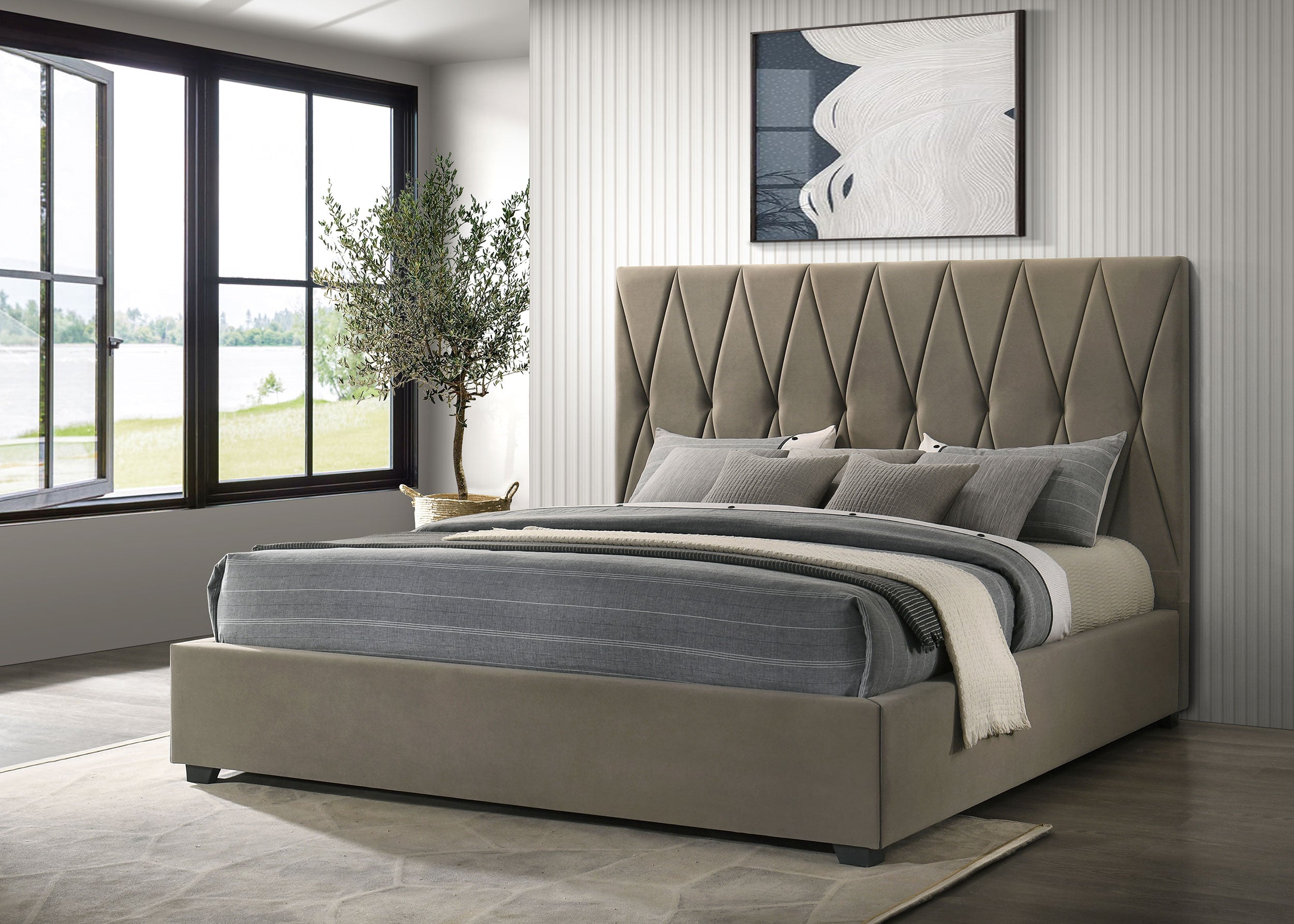 Delsea Panel Platform Bed - Luxury Home Furniture (MI)