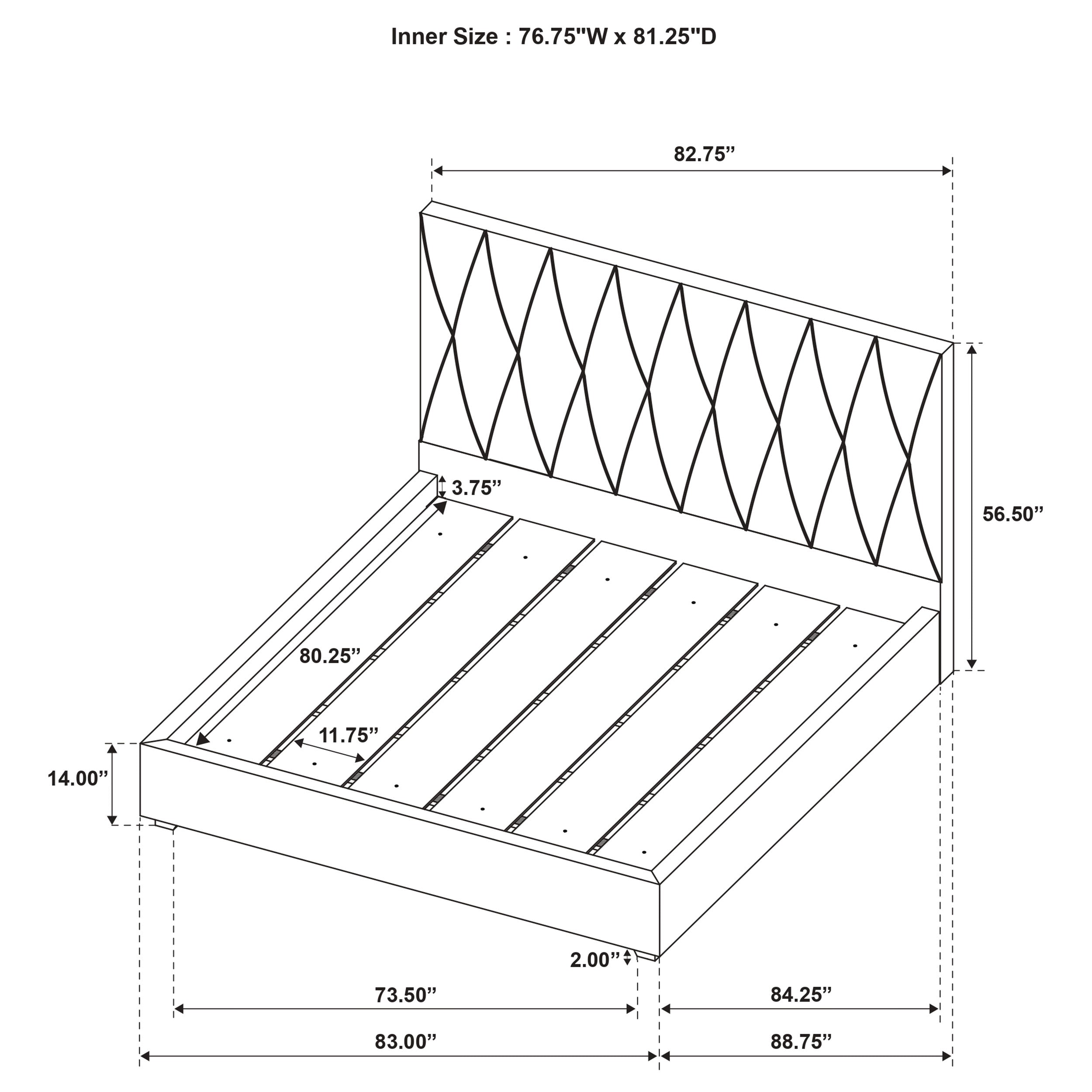 Delsea Panel Platform Bed - Luxury Home Furniture (MI)