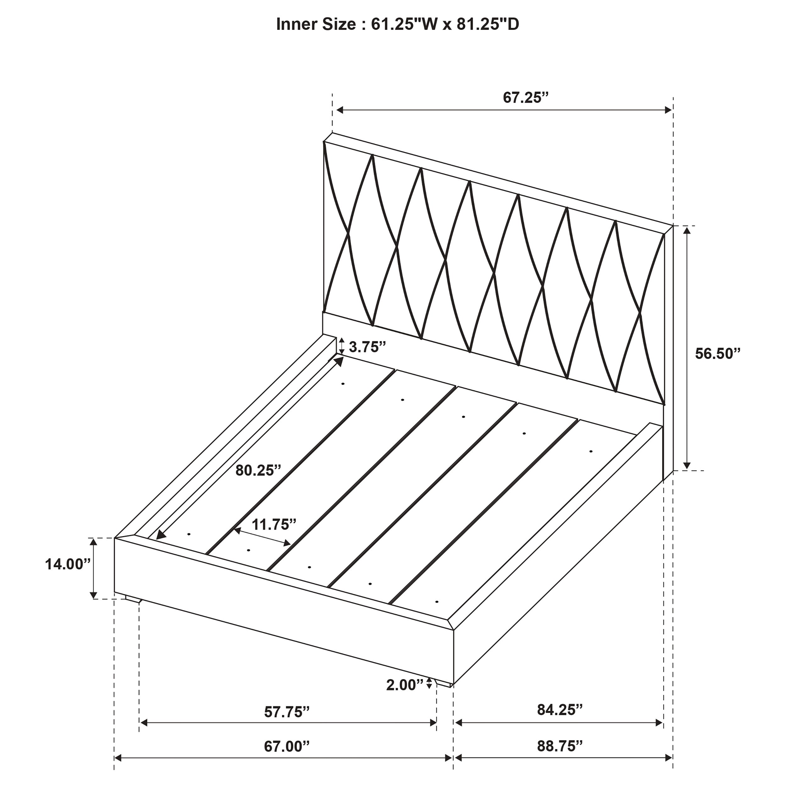 Delsea Panel Platform Bed - Luxury Home Furniture (MI)