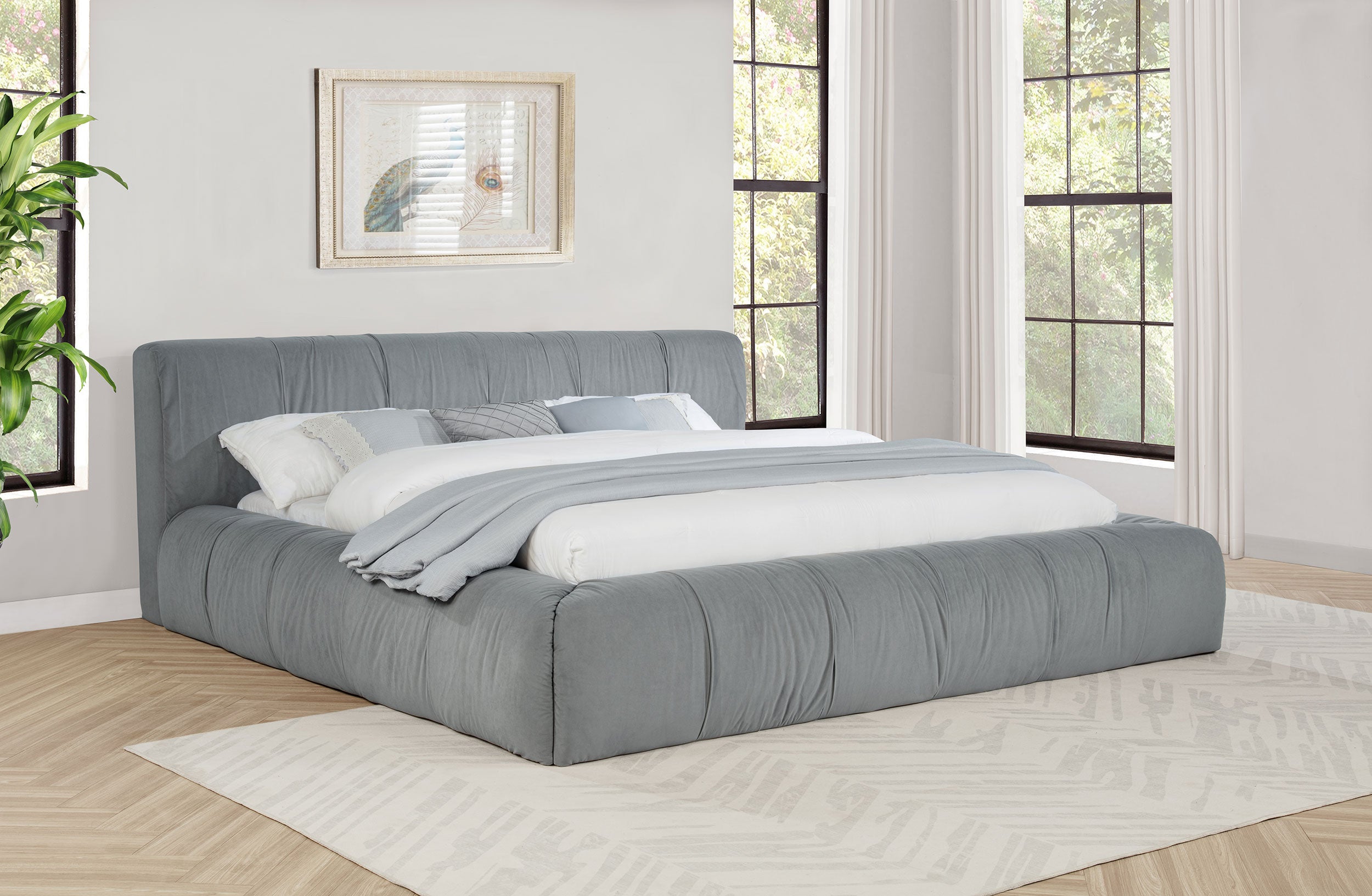 Wilshire Panel Platform Bed - Luxury Home Furniture (MI)