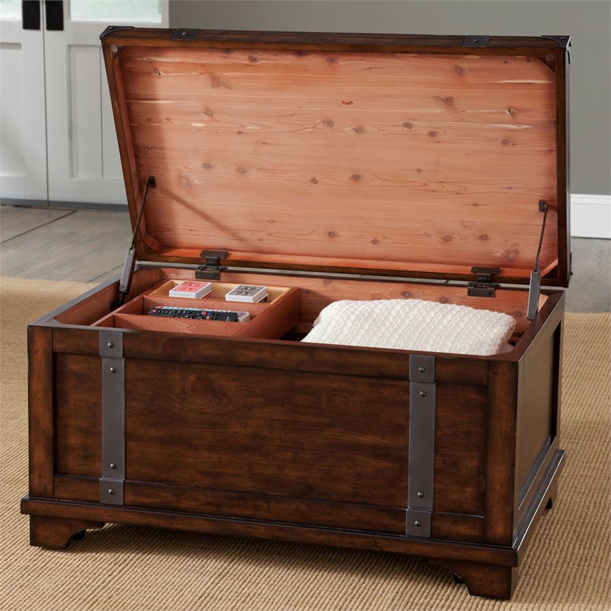 Liberty Aspen Skies Storage Trunk in Russet Brown - Luxury Home Furniture (MI)