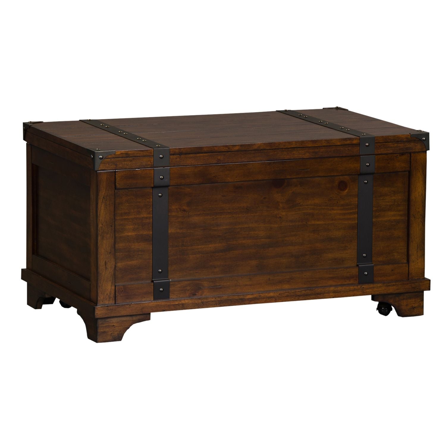 Aspen Skies Storage Trunk in Russet Brown - Luxury Home Furniture (MI)