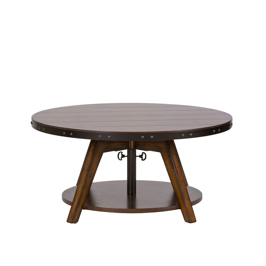 Liberty Aspen Skies Motion Cocktail Table in Russet Brown - Luxury Home Furniture (MI)