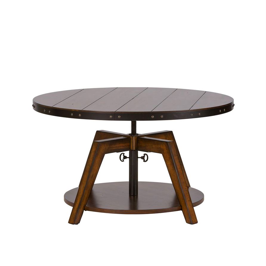 Liberty Aspen Skies Motion Cocktail Table in Russet Brown - Luxury Home Furniture (MI)