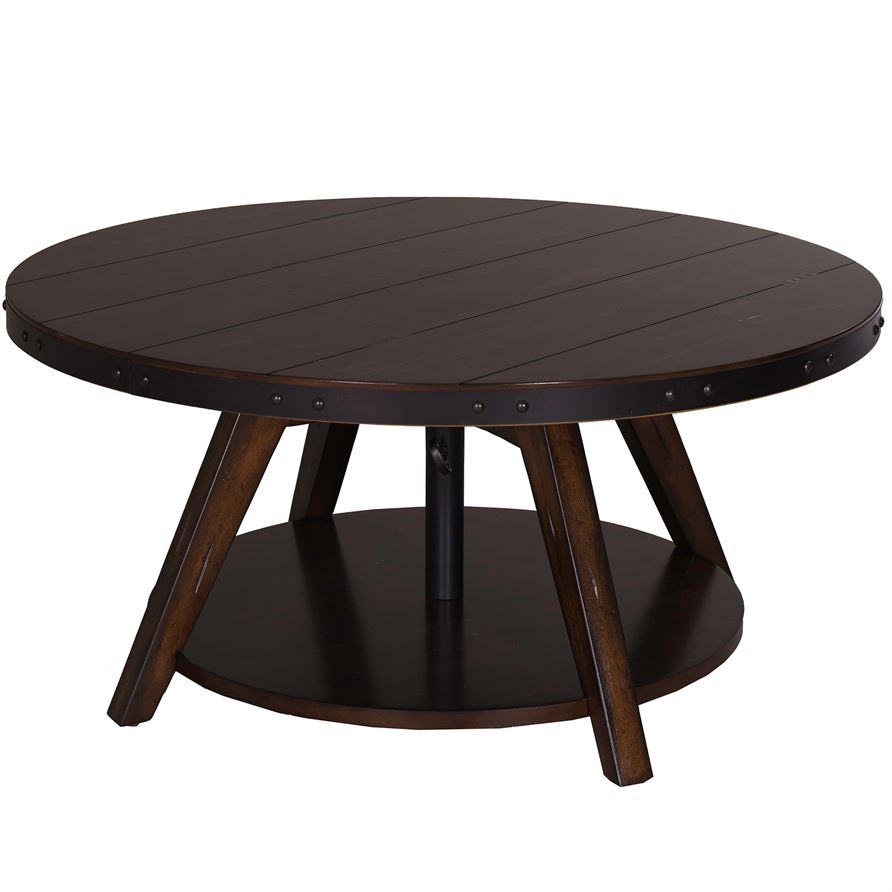 Liberty Aspen Skies Motion Cocktail Table in Russet Brown - Luxury Home Furniture (MI)