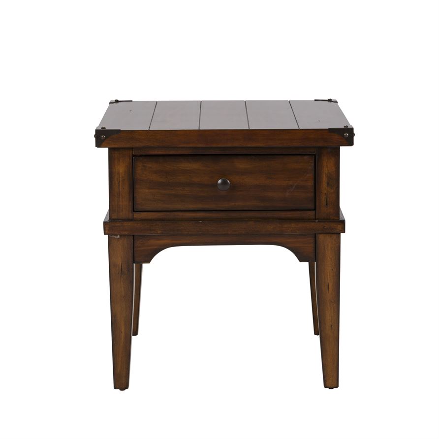 Liberty Aspen Skies End Table in Russet Brown - Luxury Home Furniture (MI)