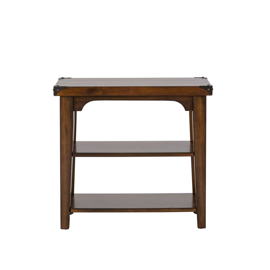 Liberty Aspen Skies Chair Side Table in Russet Brown - Luxury Home Furniture (MI)