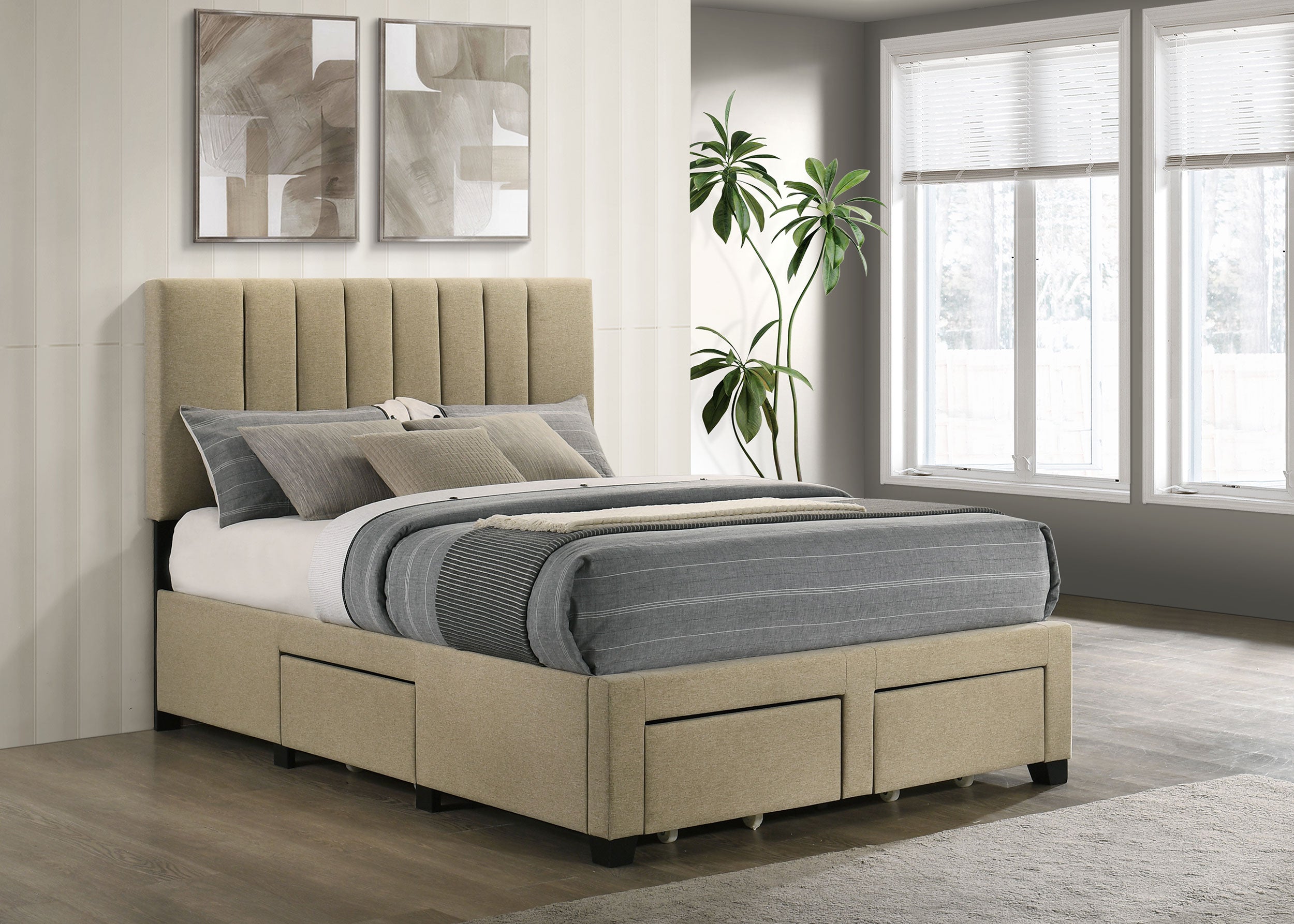 Wheatland Panel Platform Storage Bed - Luxury Home Furniture (MI)