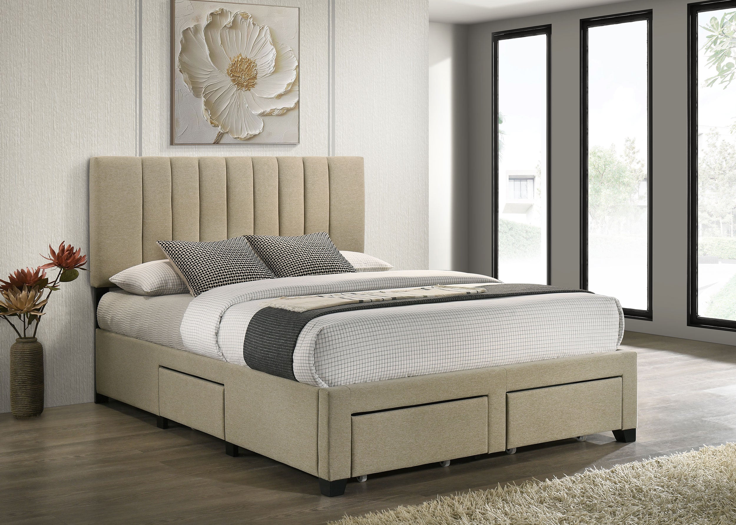 Wheatland Panel Platform Storage Bed - Luxury Home Furniture (MI)