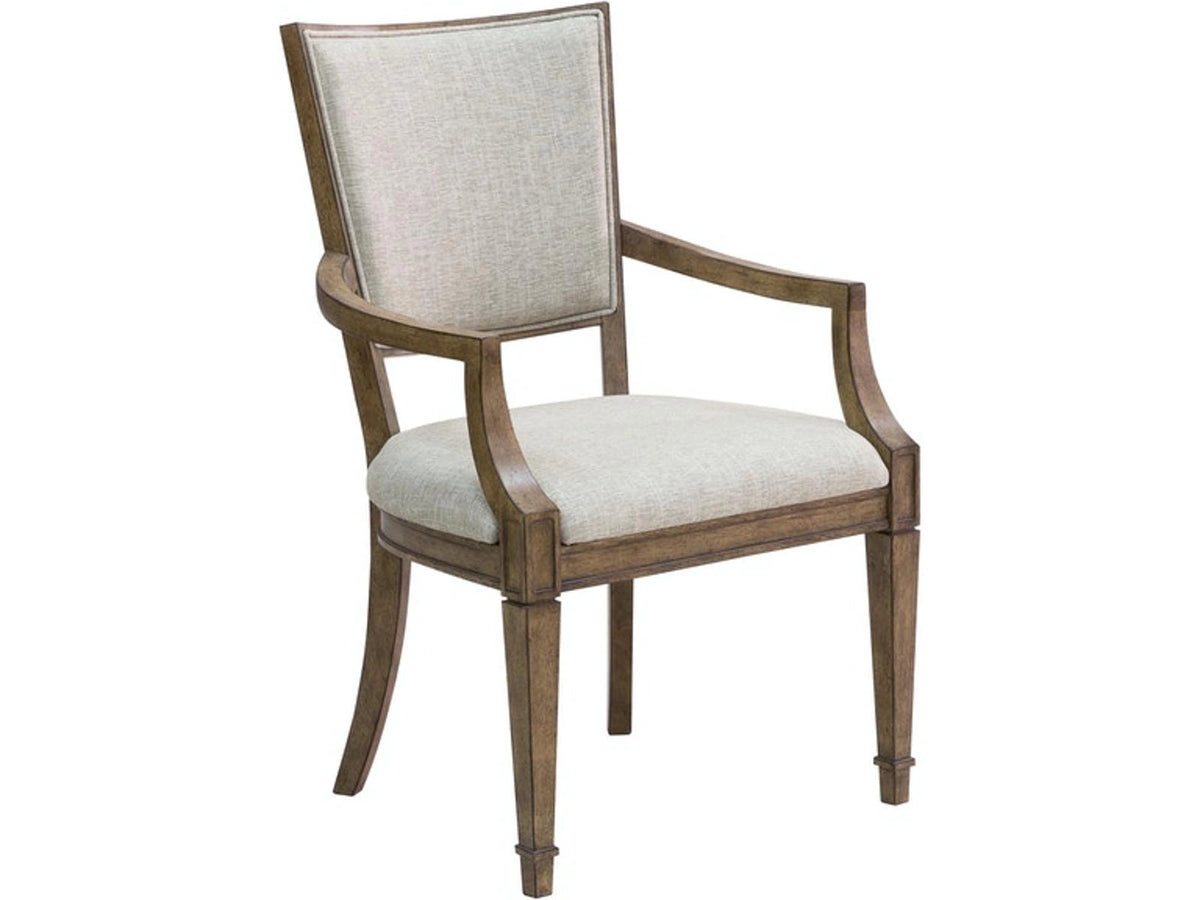 Pulaski Furniture Anthology Arm Chair in Medium Wood (Set of 2)