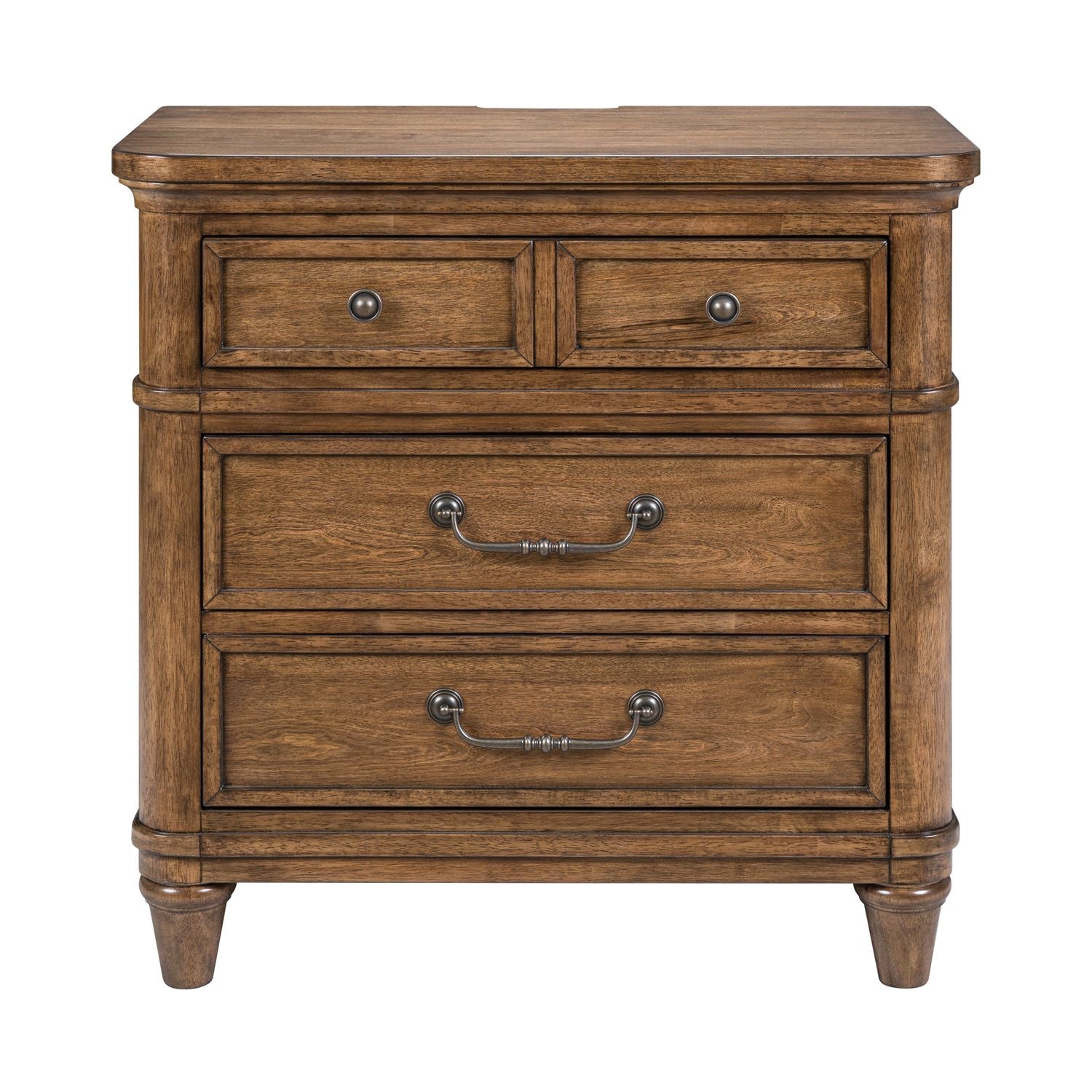 Harrison Heights Nightstand w/ Charging Station - Luxury Home Furniture (MI)