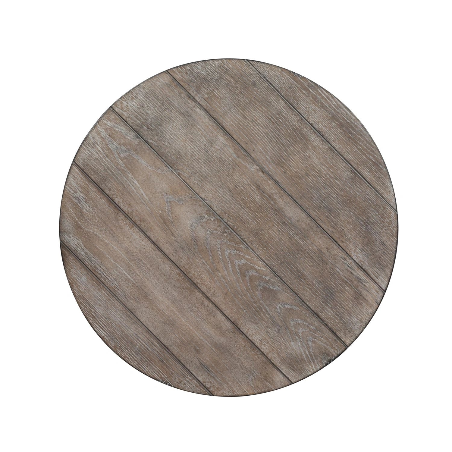 Sedona Round End Table in Heavy Distressed White image