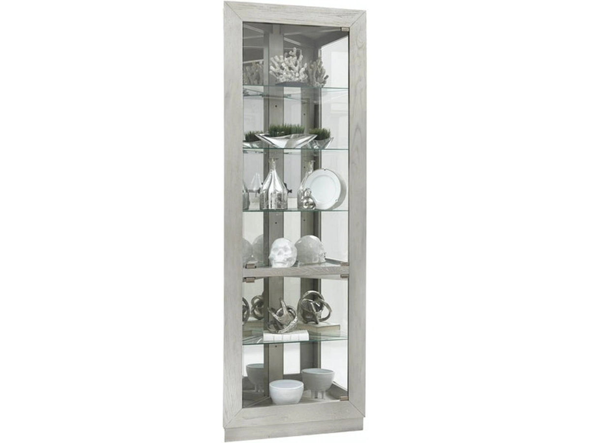 Pulaski Corner Curio in Weathered Gray